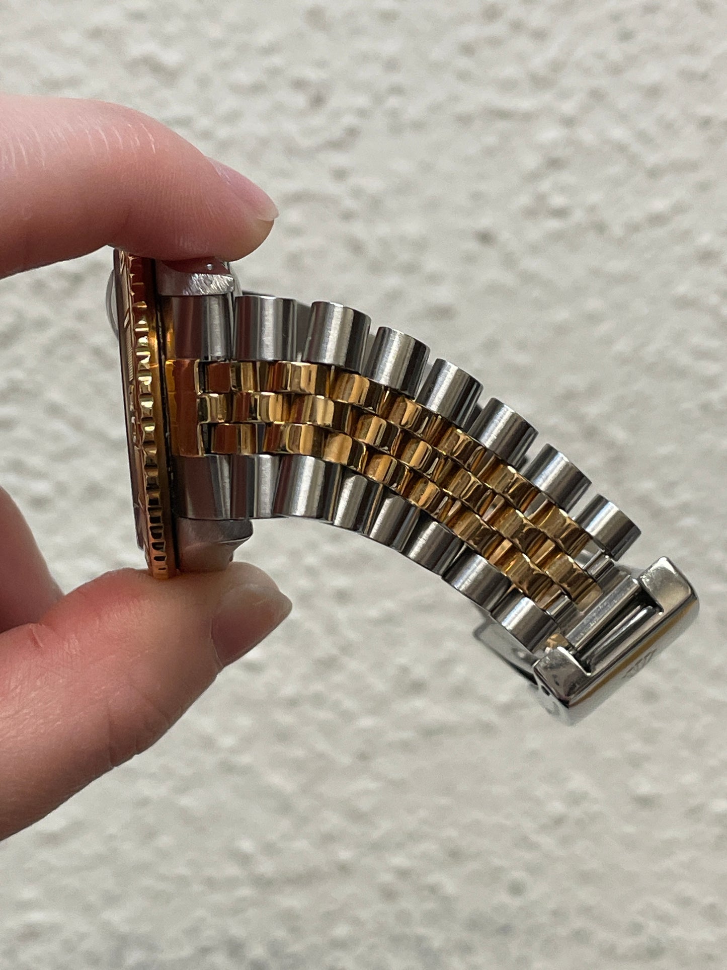 1990 Rolex Datejust Turnograph 16263 Champagne Dial TT Jubilee No Papers 36mm