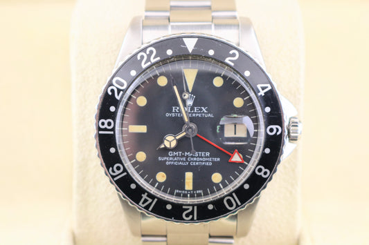 1959 Rolex GMT-Master Eagle Beak 1675 Black Dial SS Oyster No Papers 40mm