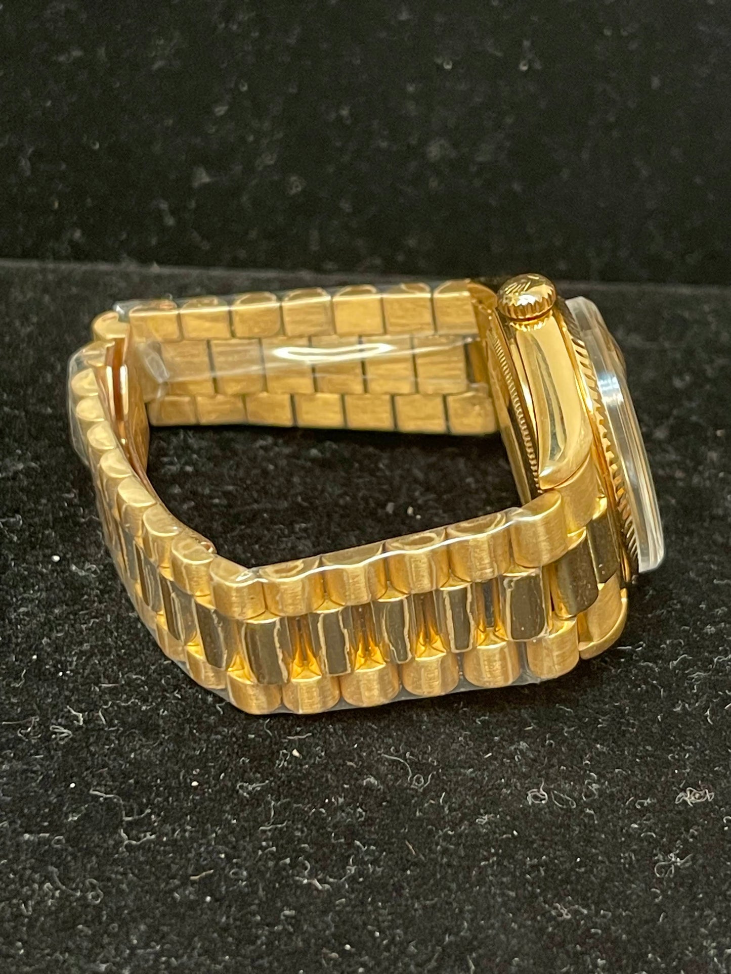 1976 Rolex Day-Date 1803 Champagne Tapestry Diamond Dial No Papers 36mm