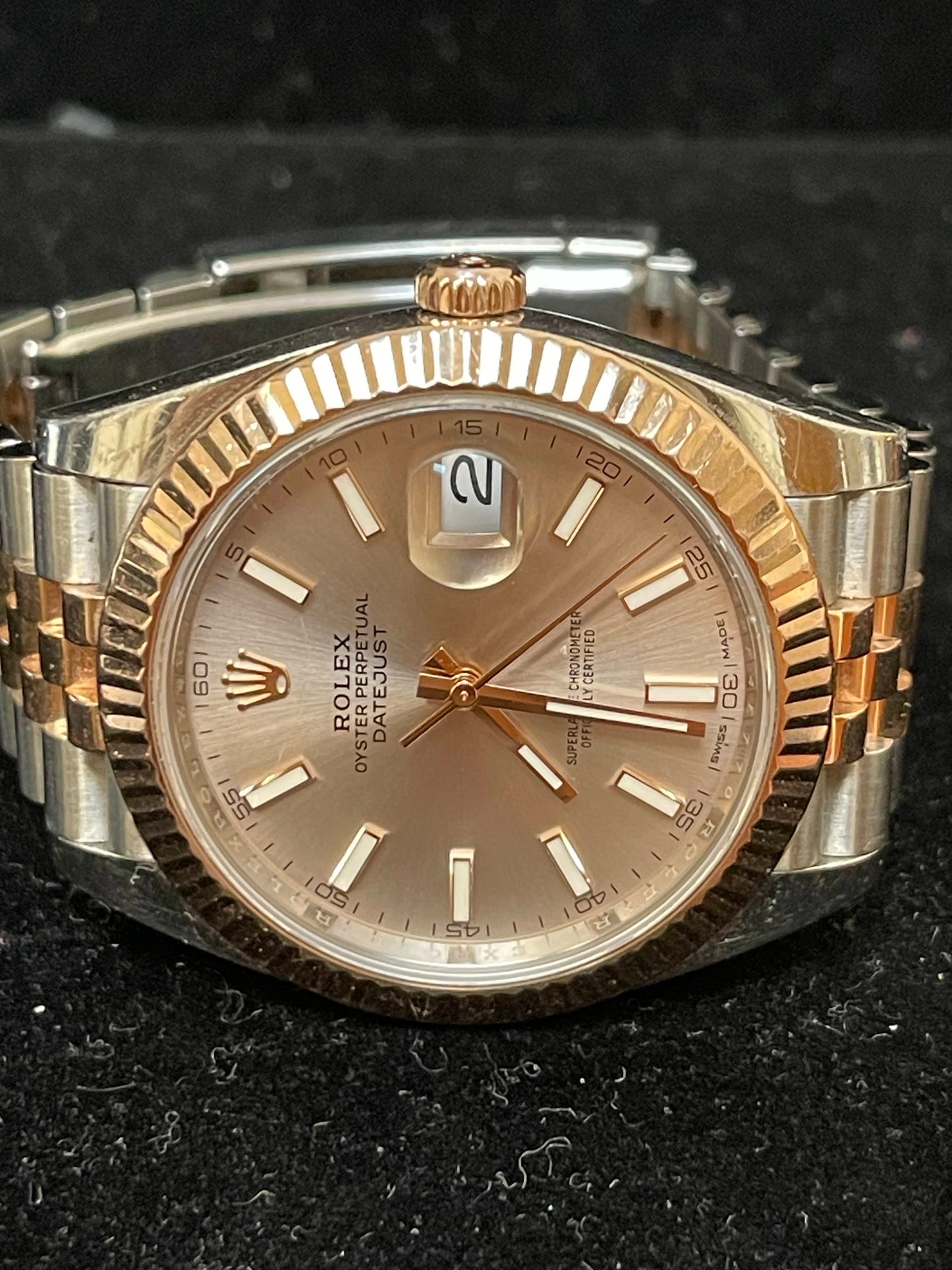 2018 Rolex Datejust 126331 Sundust Dial RG Jubilee No Papers 41mm