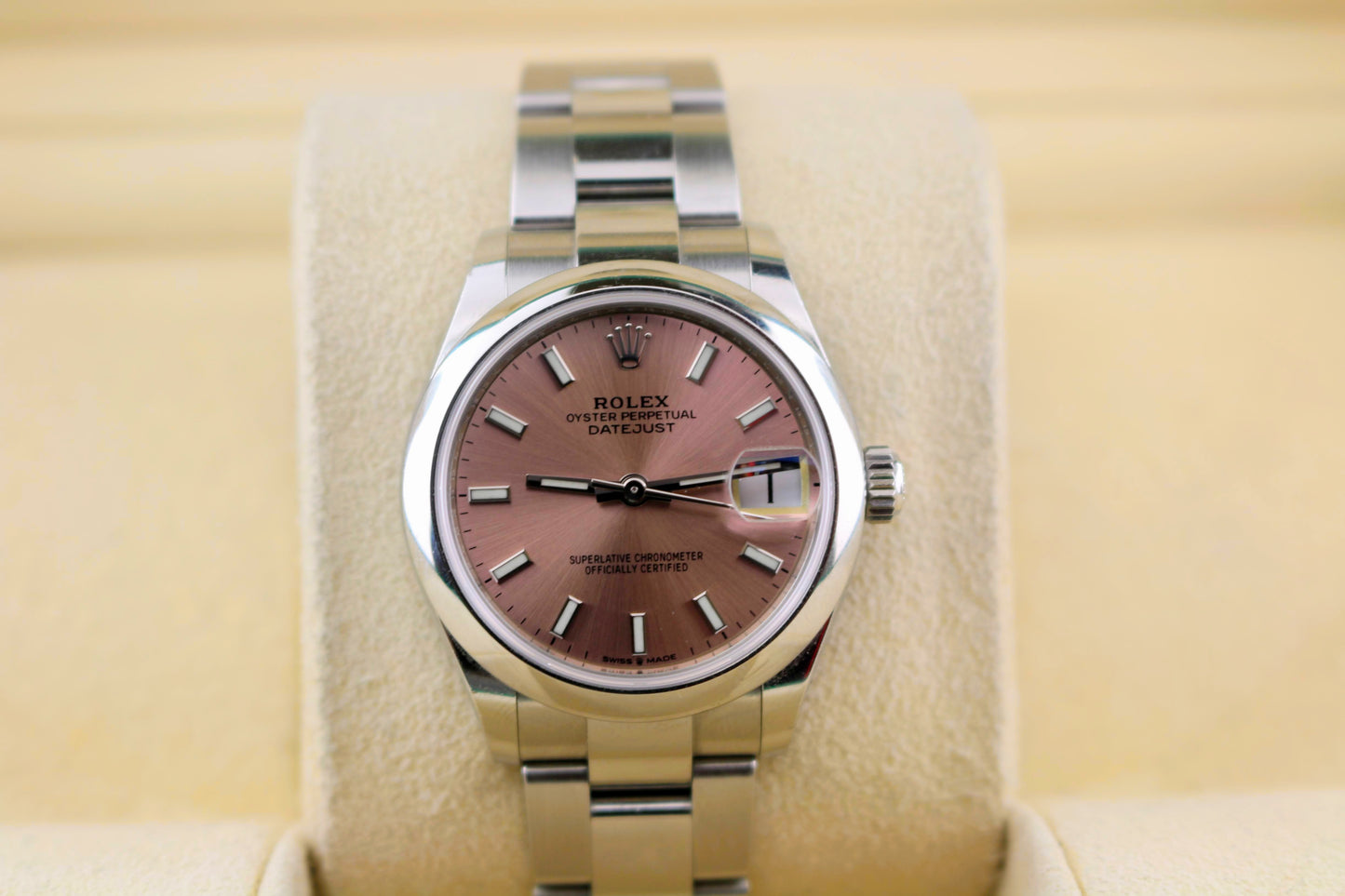 2022 Rolex Midsize Ladies Datejust 278240 Pink Dial SS Oyster No Papers 31mm