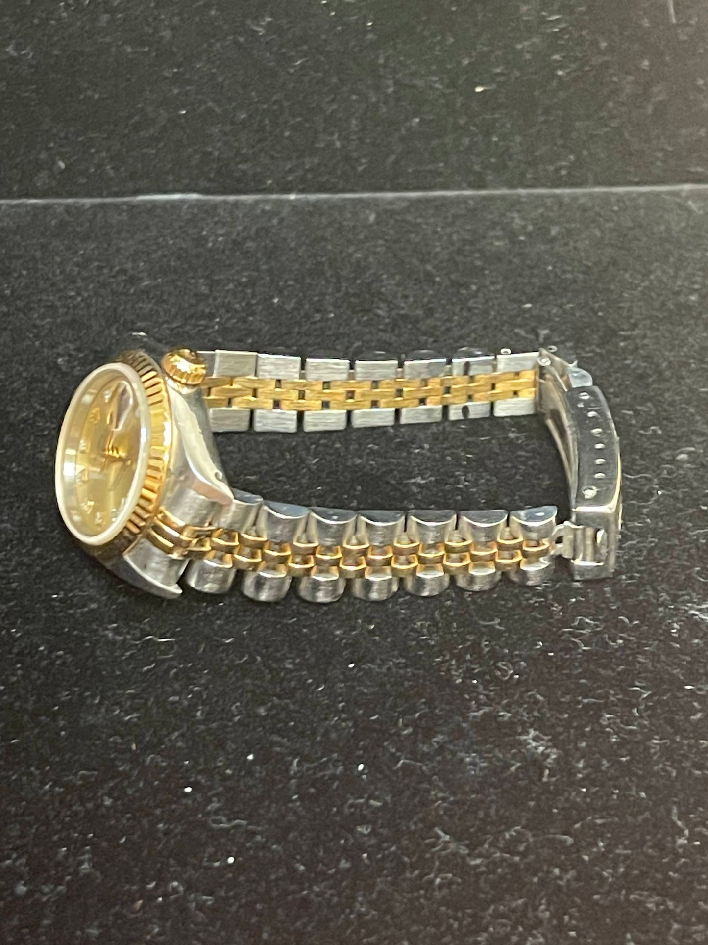 1990 Rolex Ladies Datejust 69173 Champagne/Silver Dial TT Jubilee No Papers 26mm