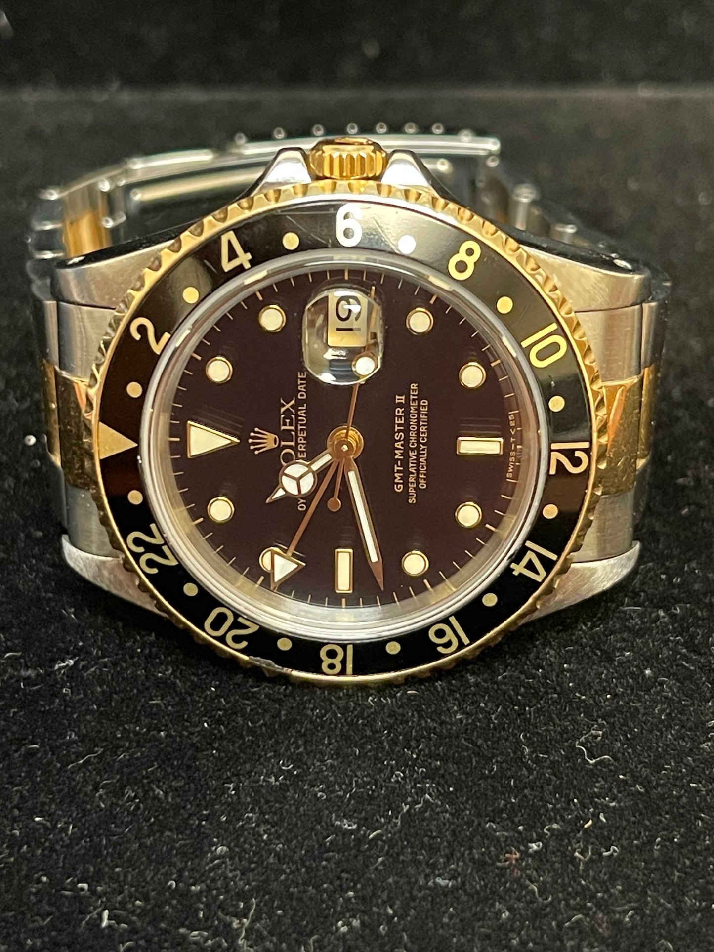 1991 Rolex GMT Master II 16713 Black Dial TT Oyster No Papers 40mm