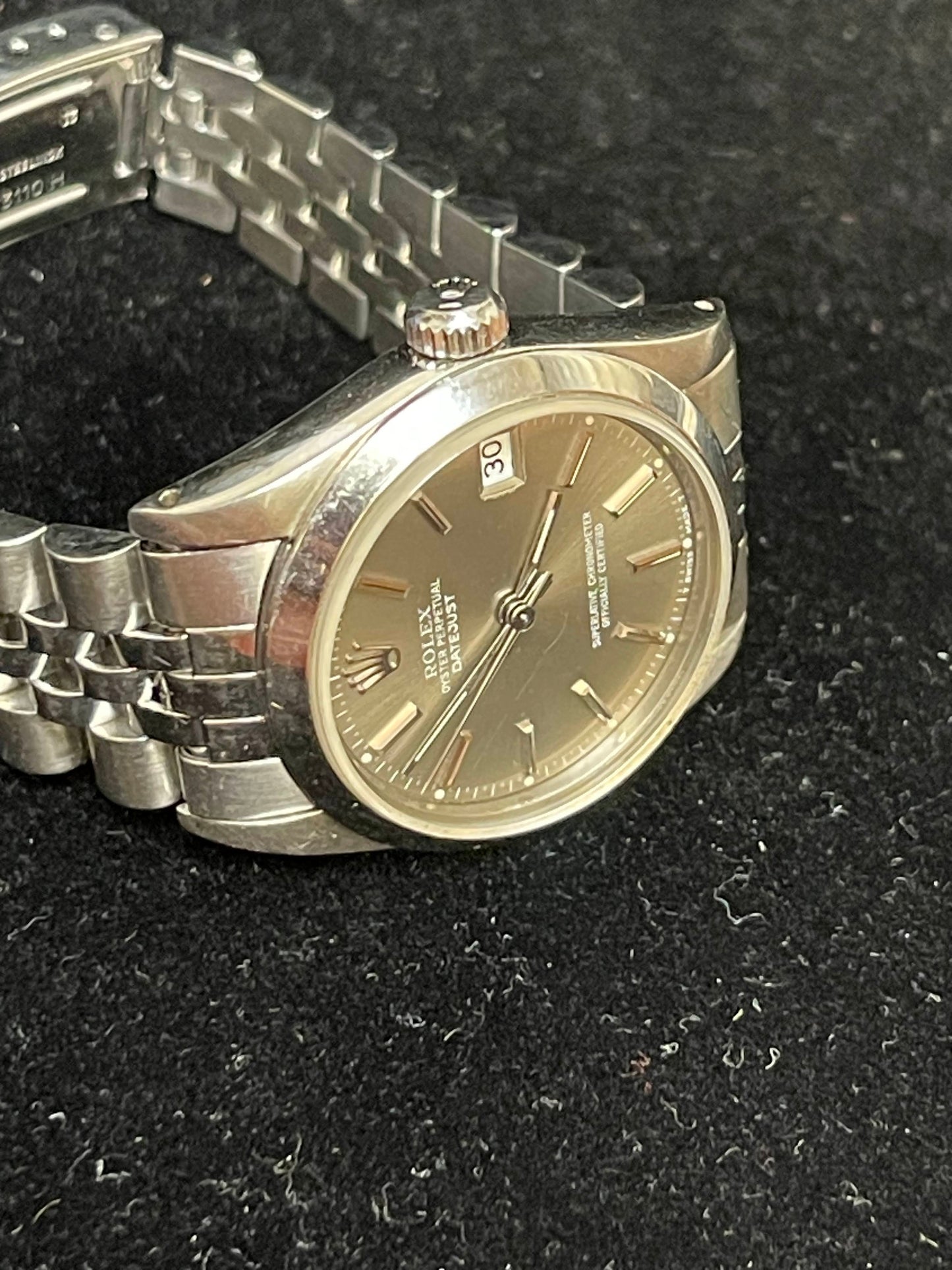 1984 Rolex Datejust 68273 Midsize Grey Dial SS Jubilee No Papers 31mm