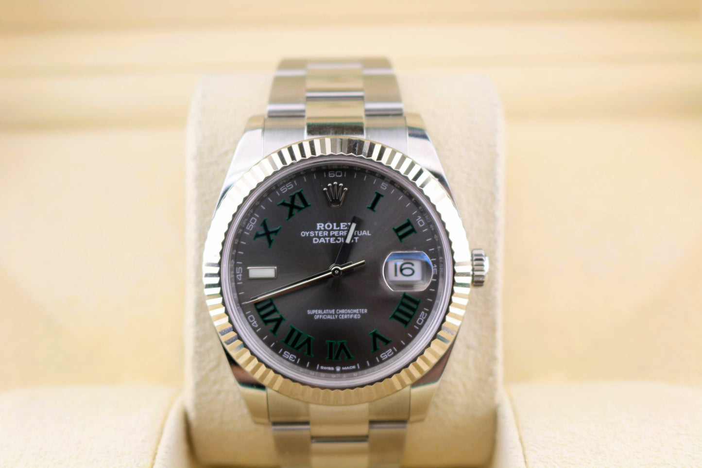 2021 Rolex Datejust 126334 Wimbledon Dial SS Oyster No Papers 41mm