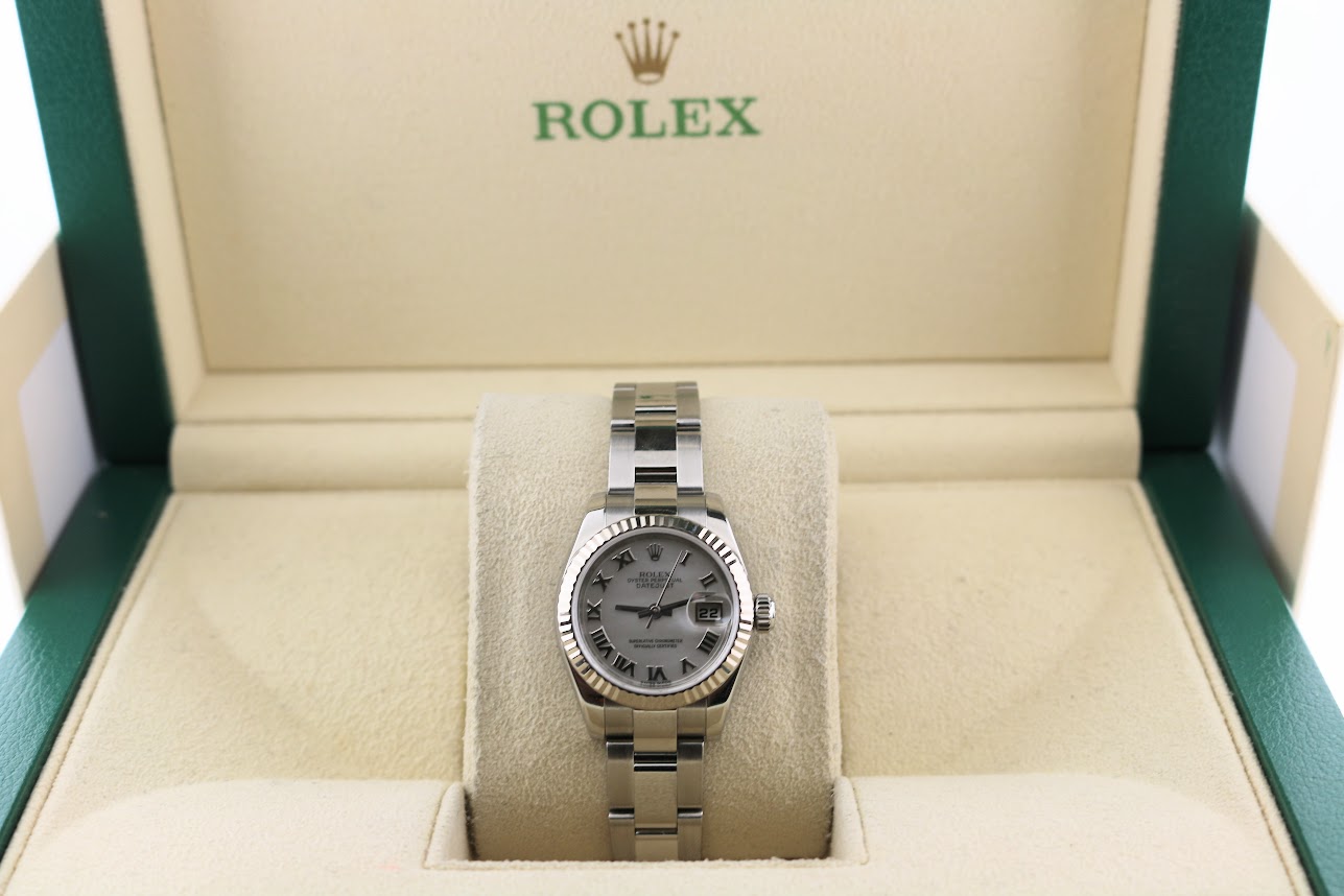 2007 Rolex Ladies Datejust 179174 White Mop SS Oyster No Papers 26mm