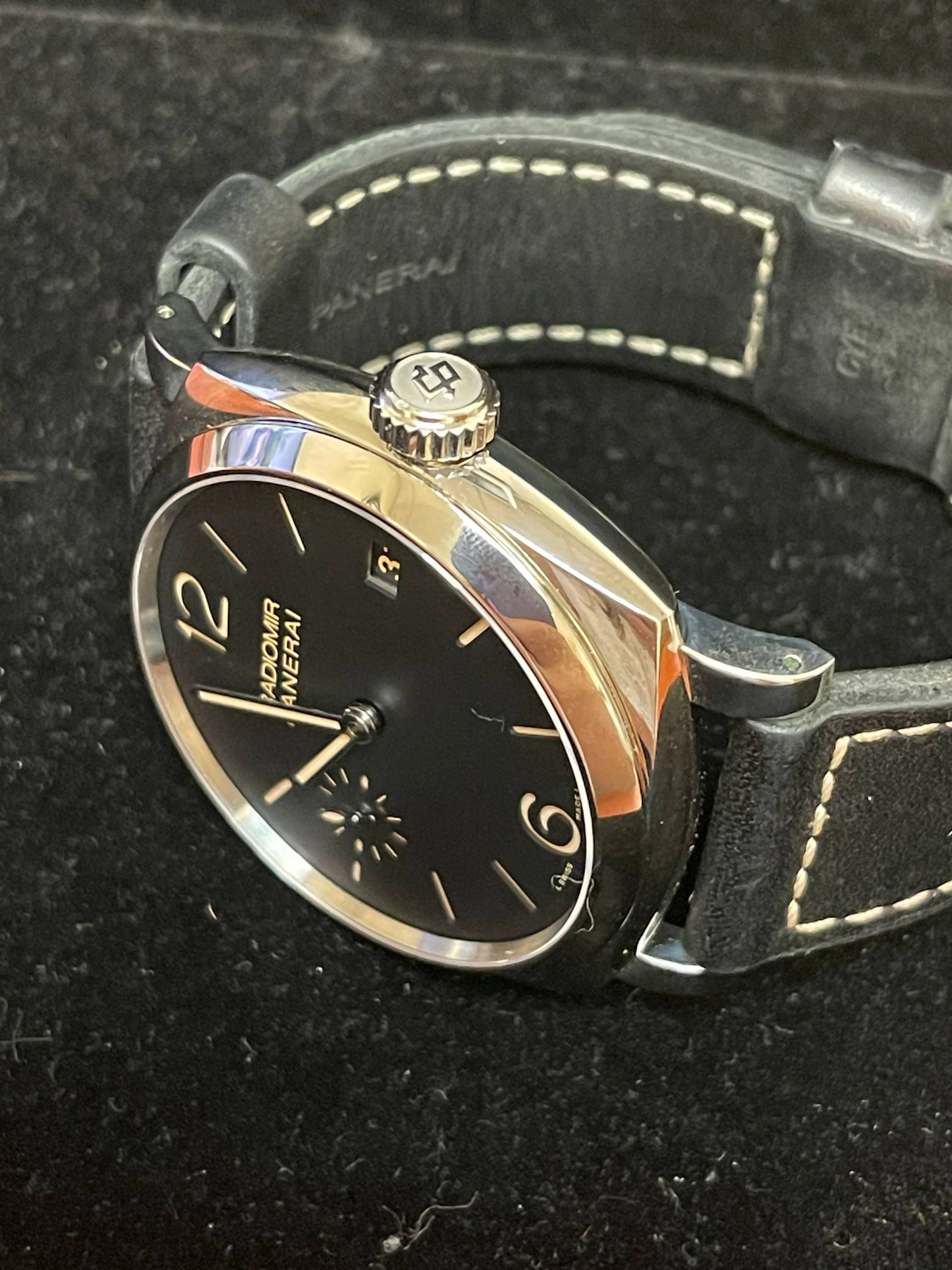 Panerai Radiomir 3 days Manual pam00514 Black Dial Leather Strap No Papers 47mm