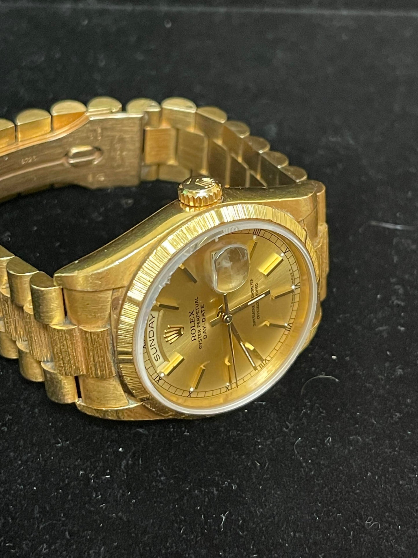 1991 Rolex Day-Date 18248 Champagne Dial 18kt President Double Quick 36mm