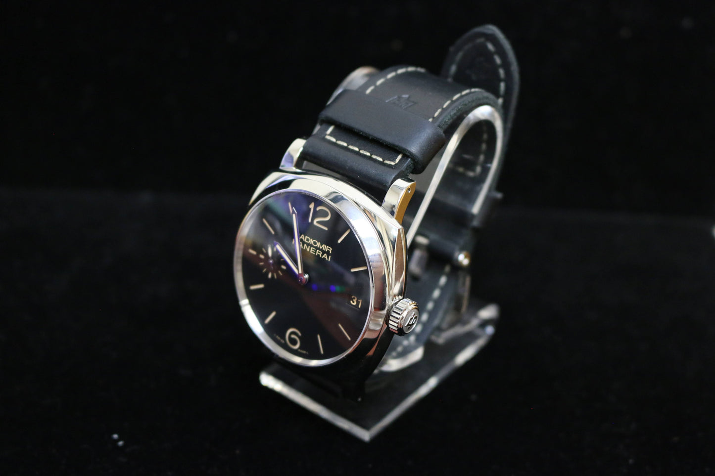 Panerai Radiomir 3 days Manual pam00514 Black Dial Leather Strap No Papers 47mm
