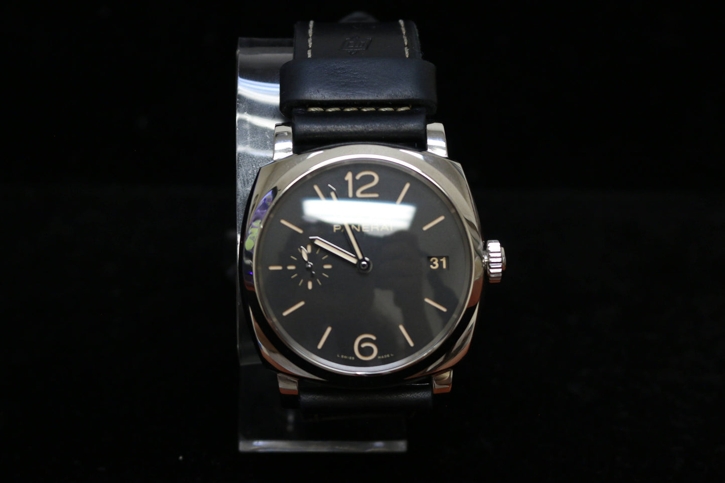 Panerai Radiomir 3 days Manual pam00514 Black Dial Leather Strap No Papers 47mm