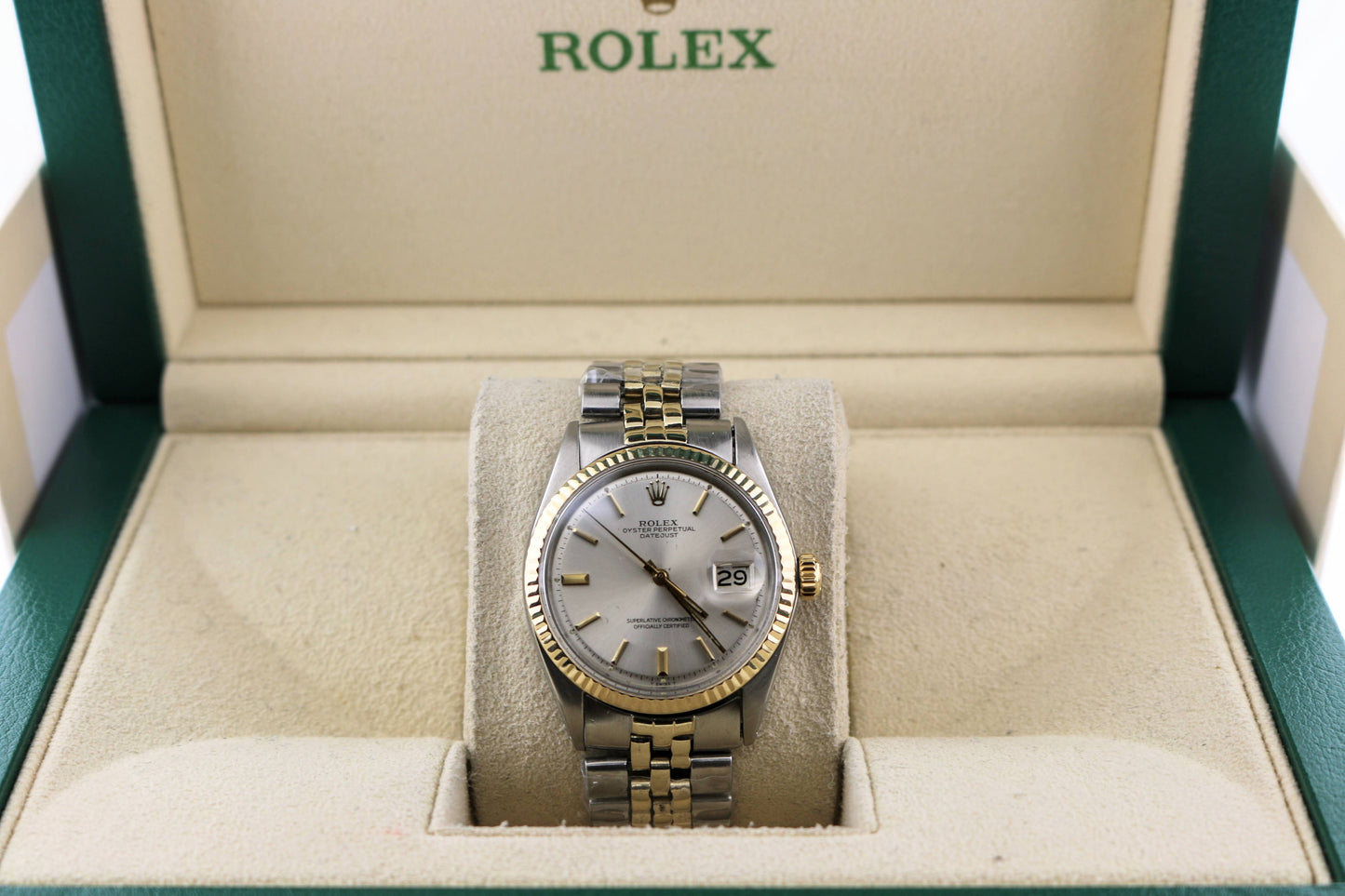 1972 Rolex Datejust 1601 Silver Dial TT Jubilee No Papers 36mm