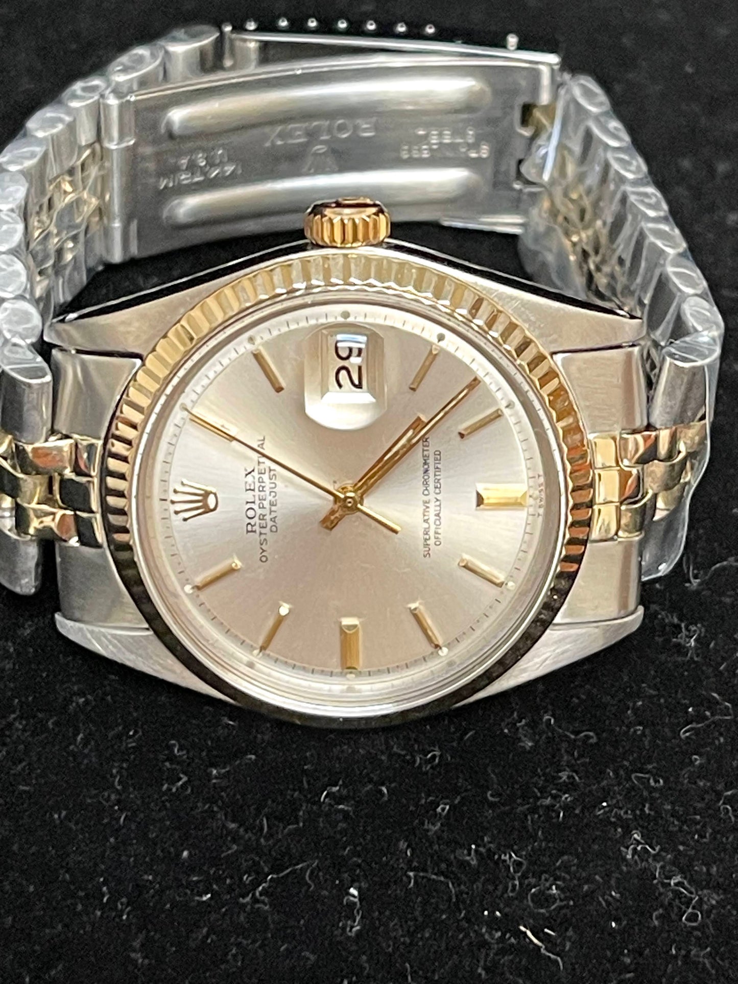 1972 Rolex Datejust 1601 Silver Dial TT Jubilee No Papers 36mm