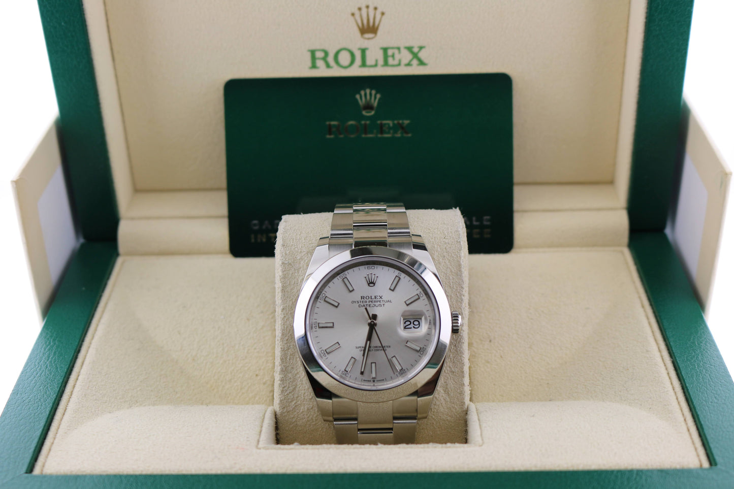 2022 Rolex Datejust 126300 Silver Dial SS Oyster With Papers 41mm