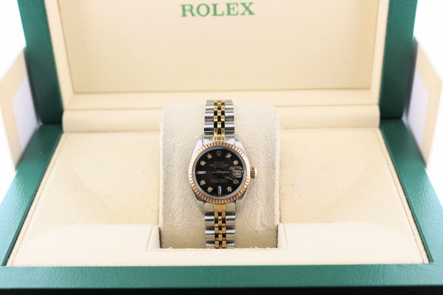 1983 Rolex Ladies Datejust 6917 Chocolate Diamond Dial TT Jubilee No Papers 26mm