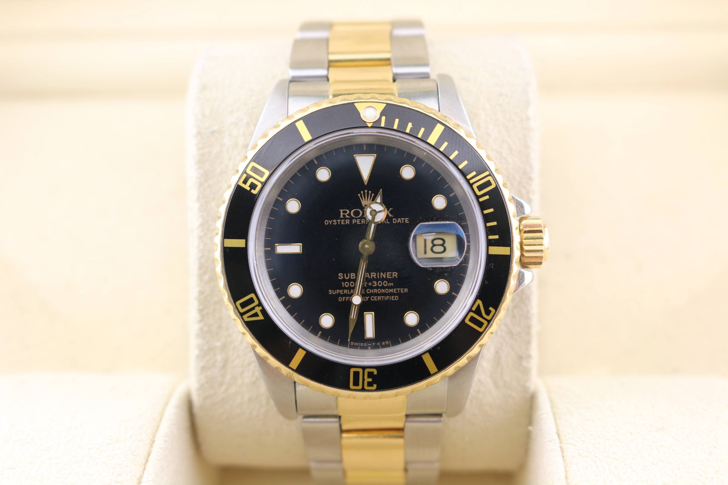 1990 Rolex Submariner 16613 Black Dial TT Oyster No Papers 40mm