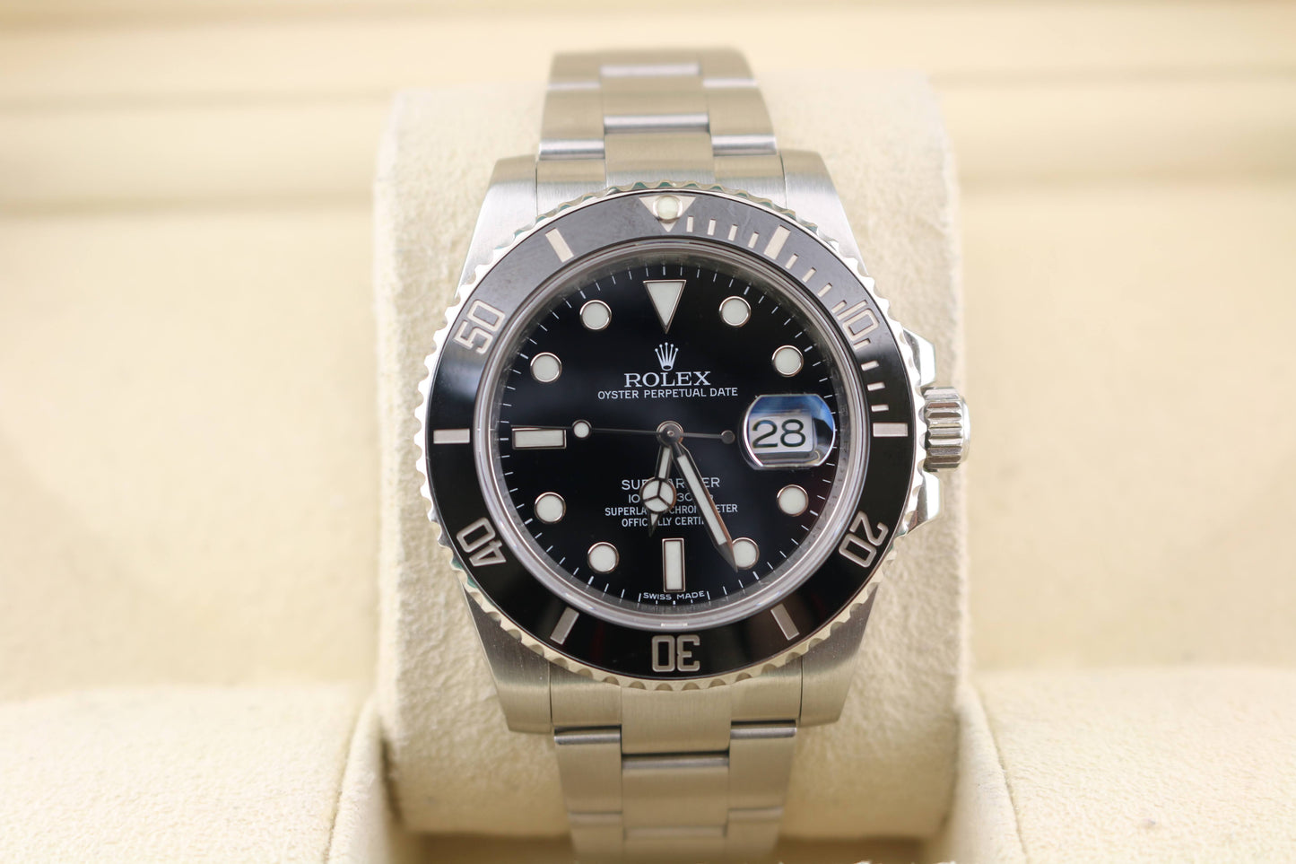 2015 Rolex Submariner 116610 Ceramic Black Dial SS Oyster No Papers 40mm