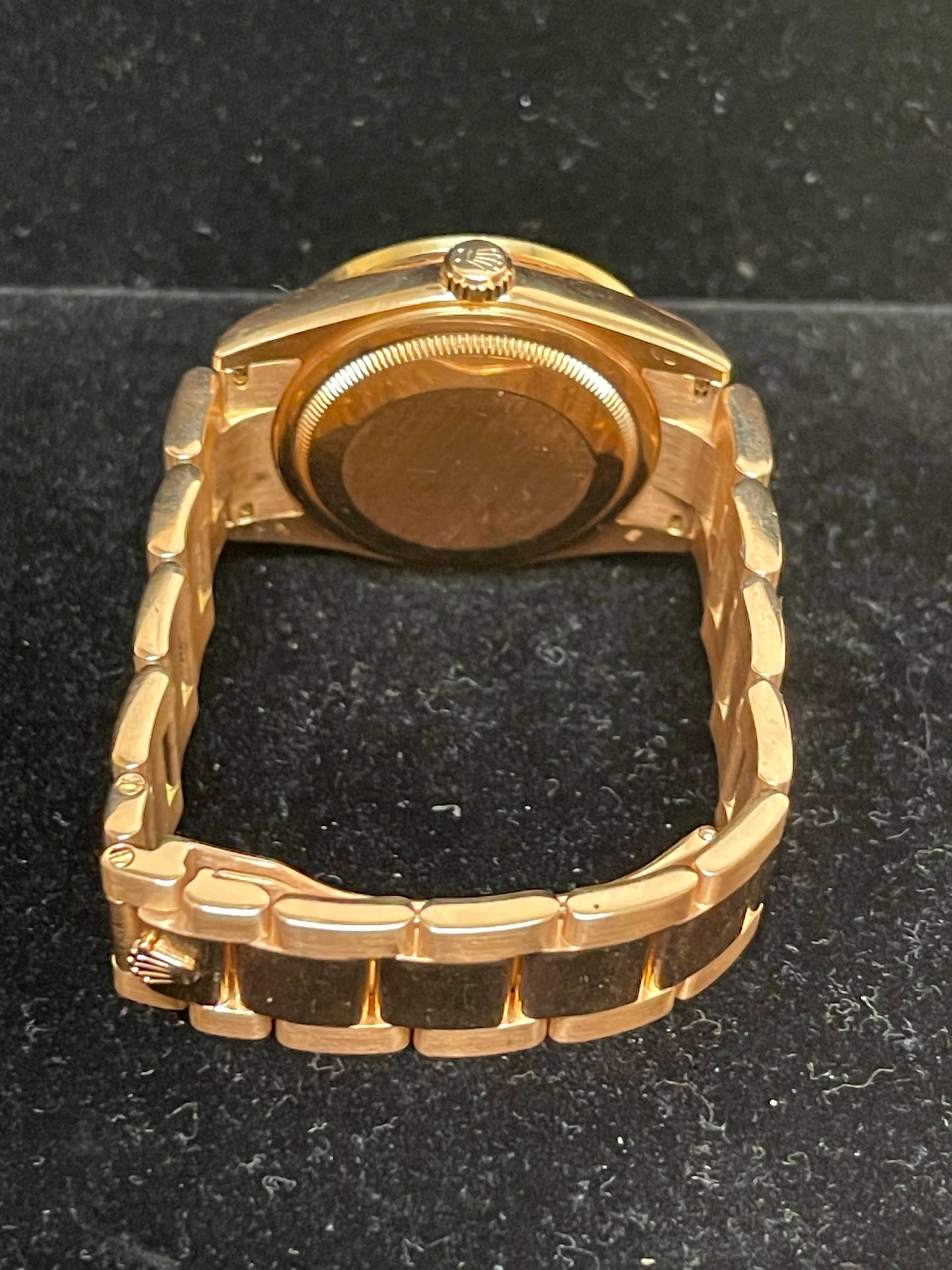2002 Rolex Day-Date 118205 Everrose Dial 18kt Rose Gold W/Diamond Bezel 36mm