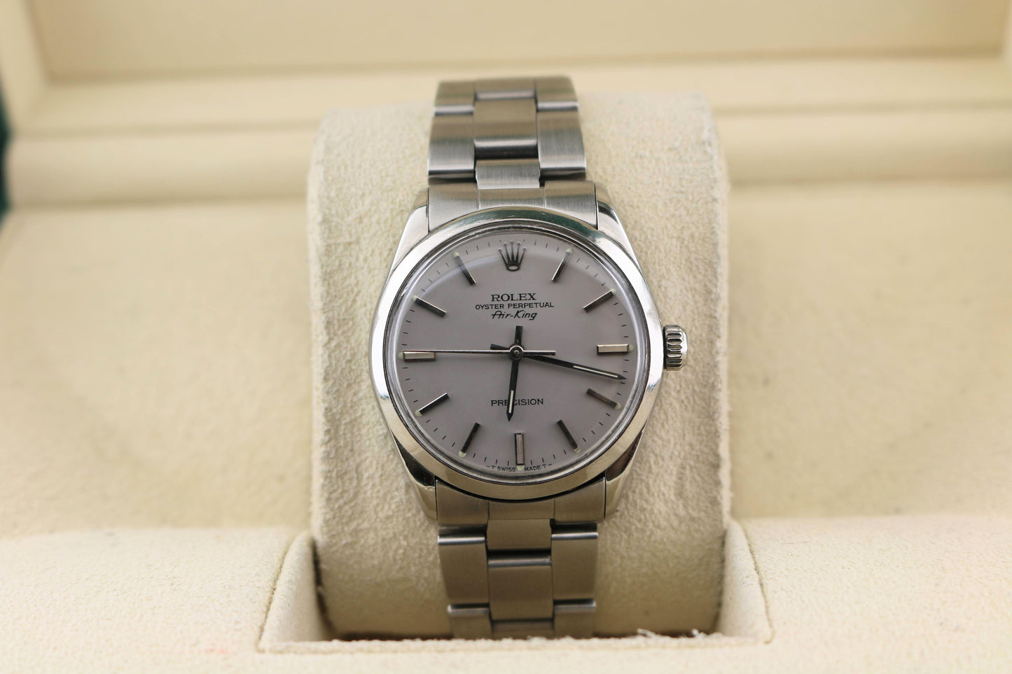 1988 Rolex Air-King 5500 Silver Dial Oyster Bracelet No Papers 34mm