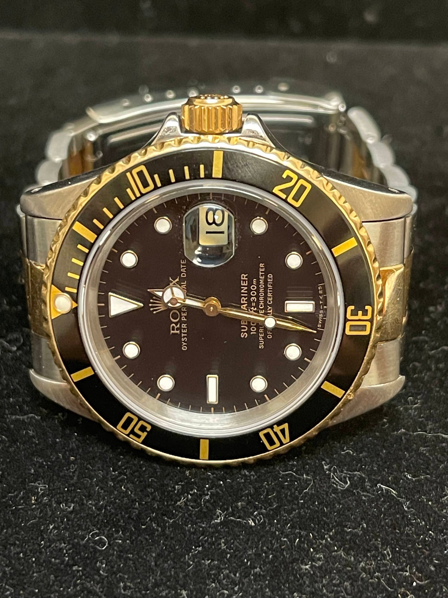 1990 Rolex Submariner 16613 Black Dial TT Oyster No Papers 40mm