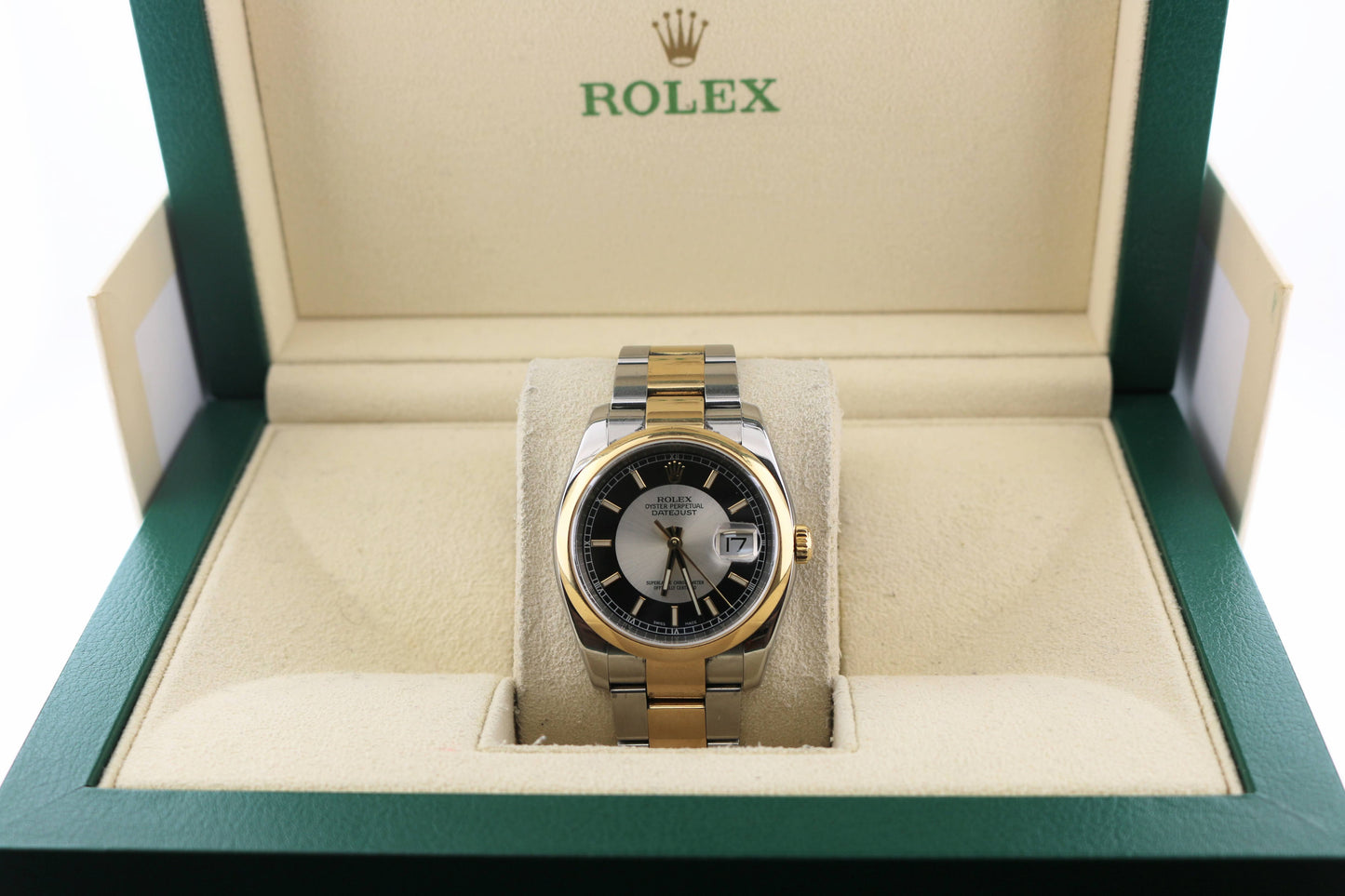 2004 Rolex Datejust 116203 Tuxedo Dial TT Oyster No Papers 36mm
