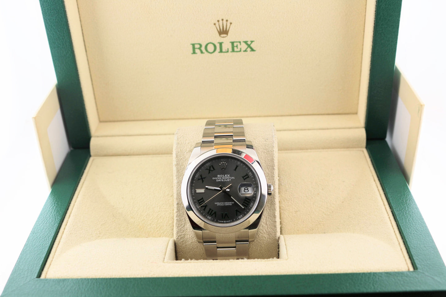 2021 Rolex Datejust 126300 Wimbledon Dial SS Oyster No Papers 41mm