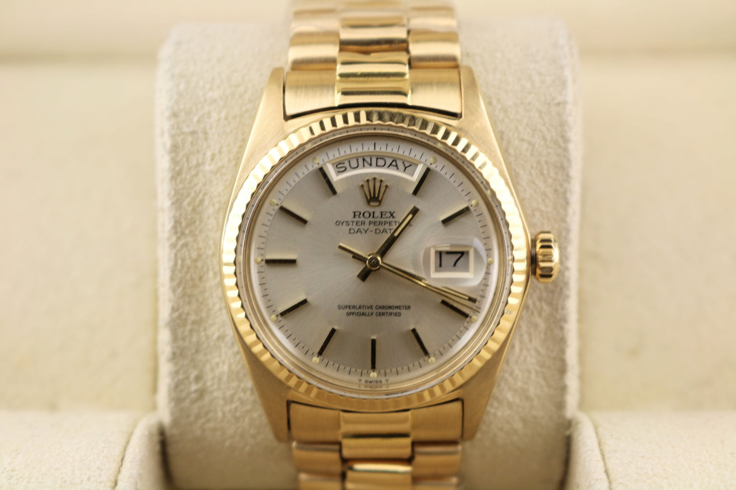 1974 Rolex Day-Date 1803 Silver Dial 18kt President No Papers 36mm
