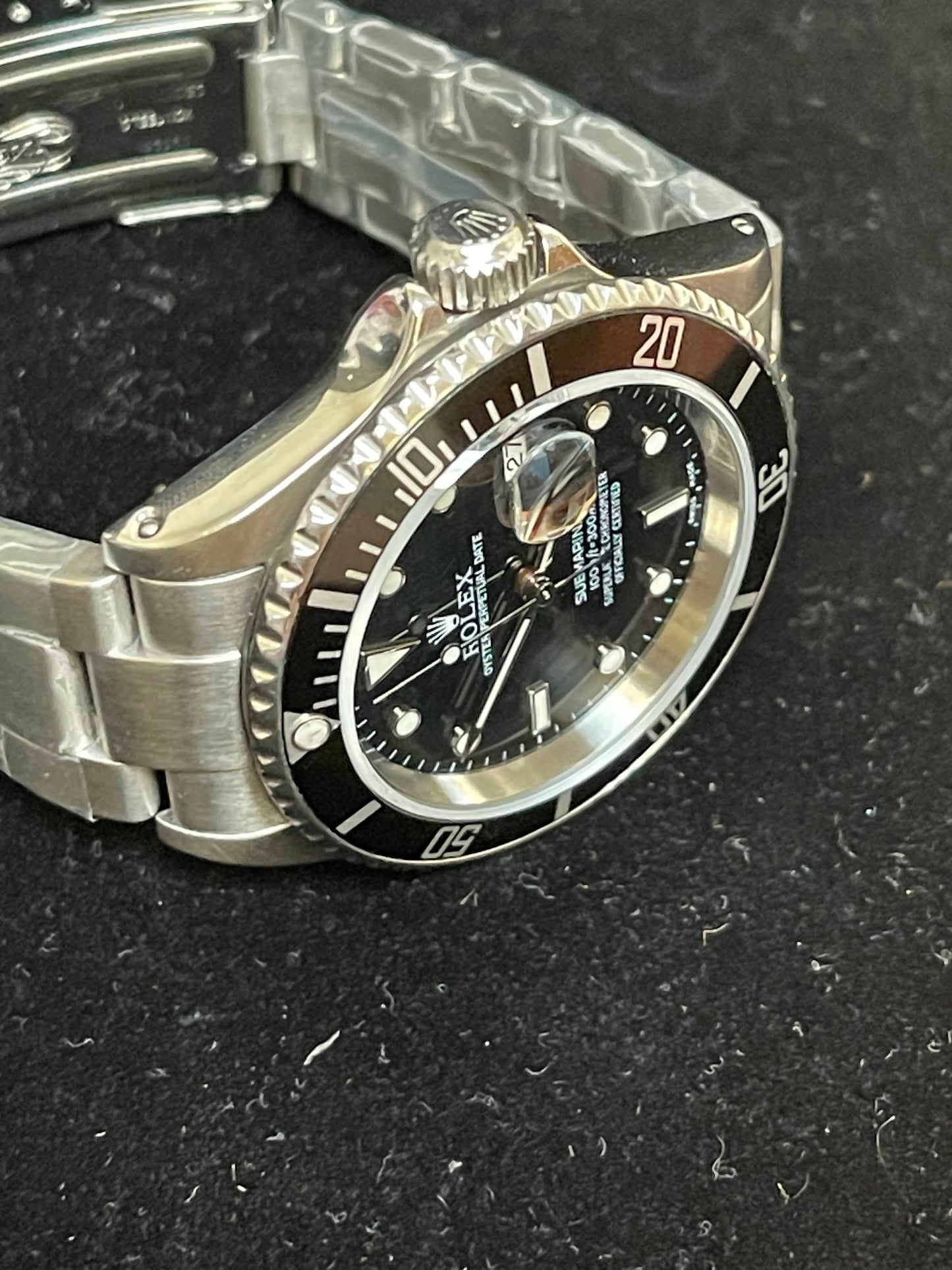 2001 Rolex Submariner Date 16610 Black Dial SS Oyster With Papers 40mm