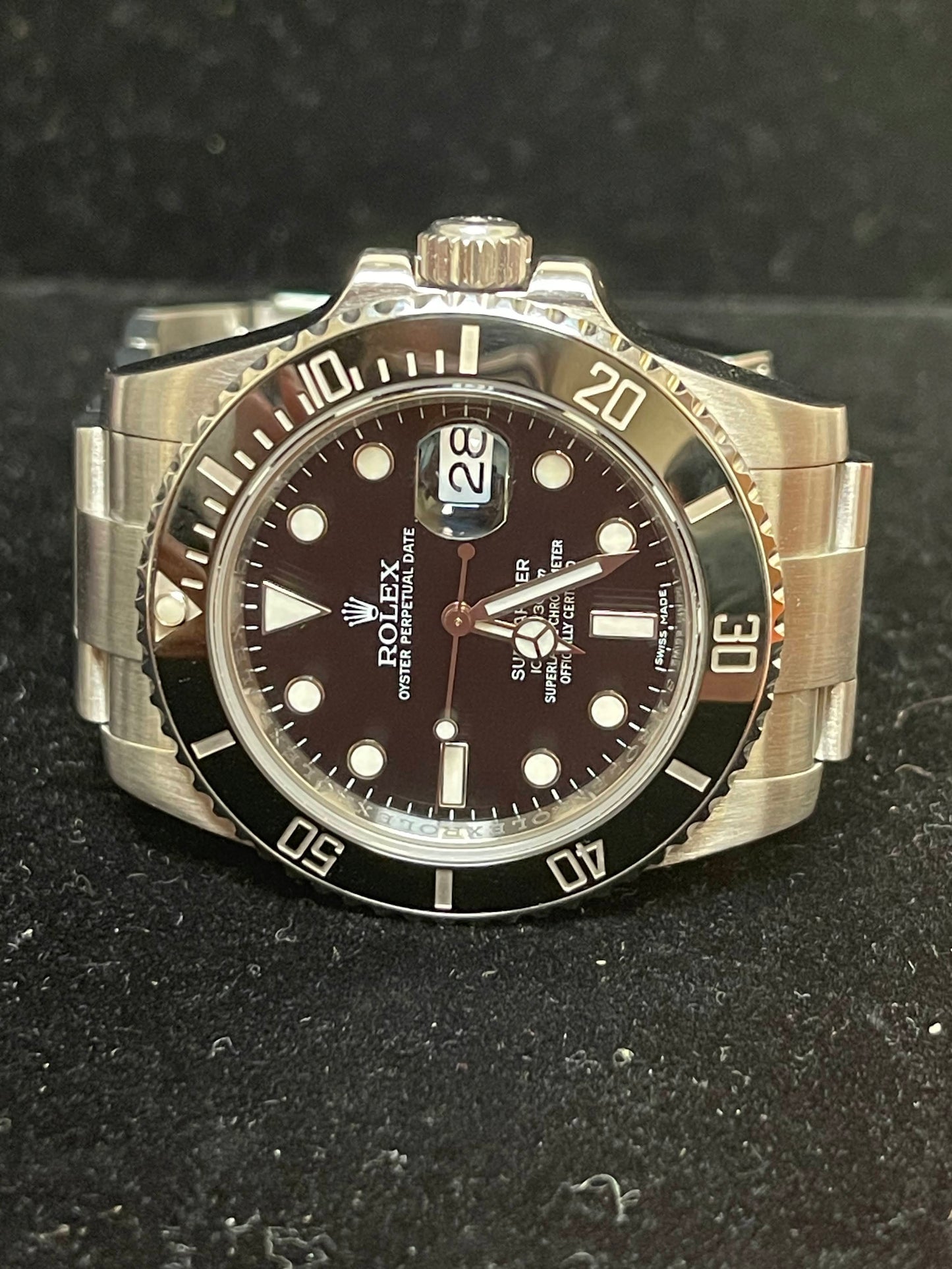 2015 Rolex Submariner 116610 Ceramic Black Dial SS Oyster No Papers 40mm