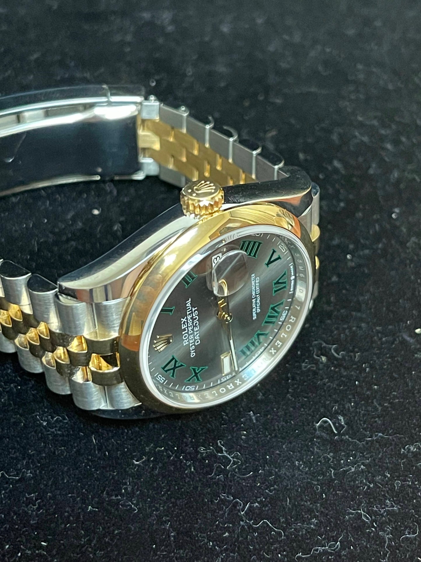 2022 Rolex Datejust 126203 Wimbledon Dial TT Jubilee With Papers 36mm