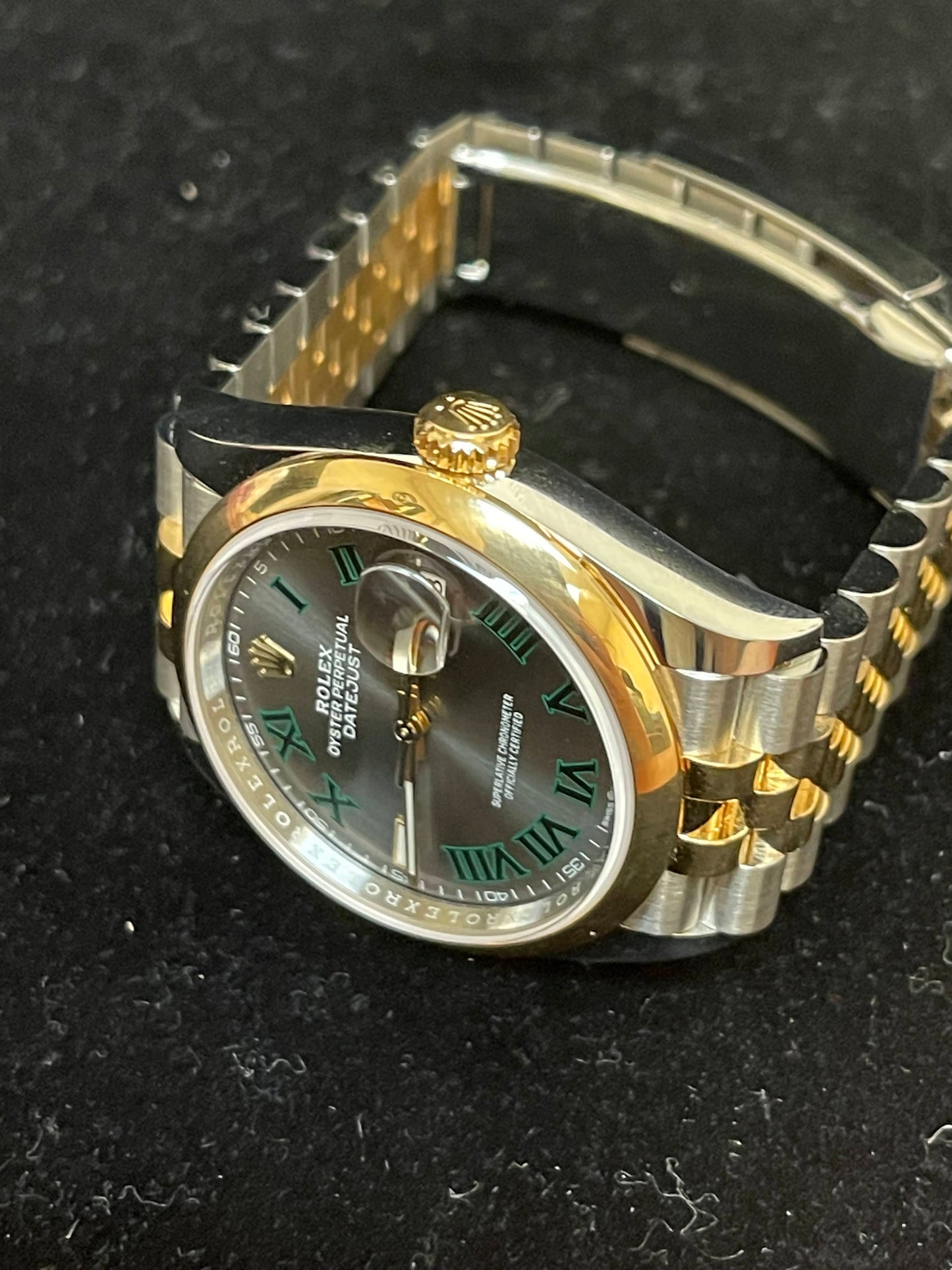 2022 Rolex Datejust 126203 Wimbledon Dial TT Jubilee With Papers 36mm