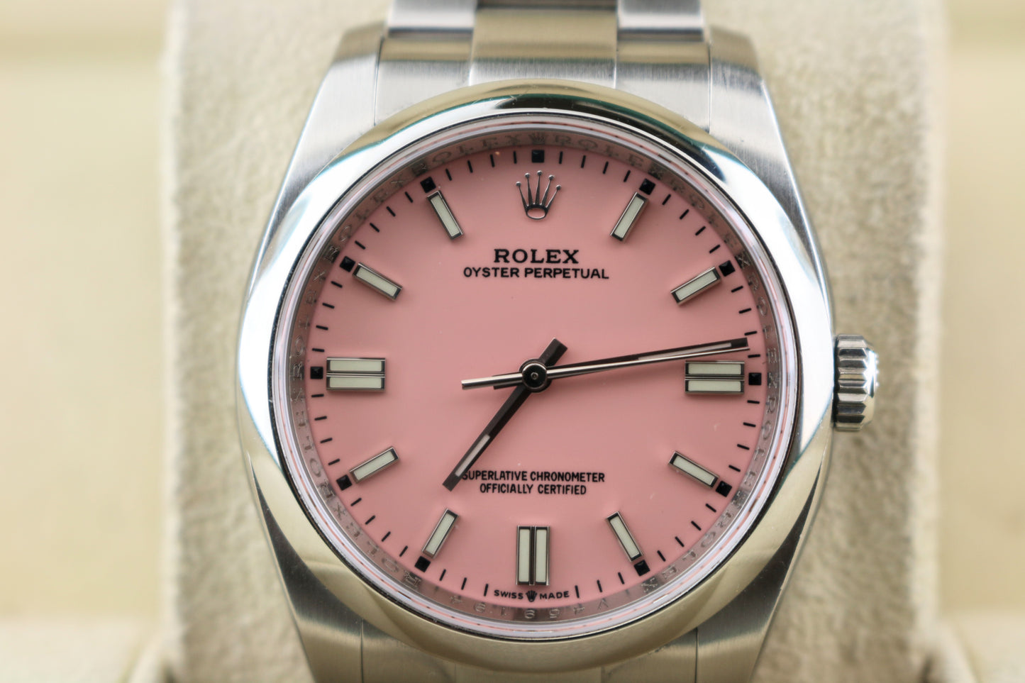2009 Rolex Oyster Perpetual 116000 Pink Dial SS Oyster No Papers 36mm