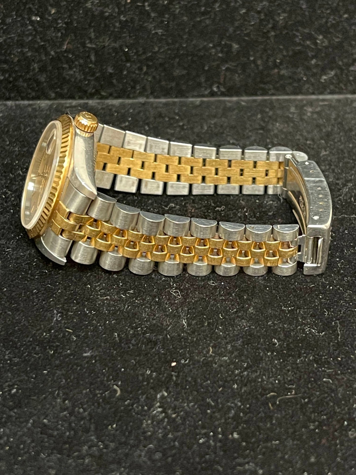 1993 Rolex Datejust 68273 Champagne Tapestry Dial TT Jubilee No Papers 31mm
