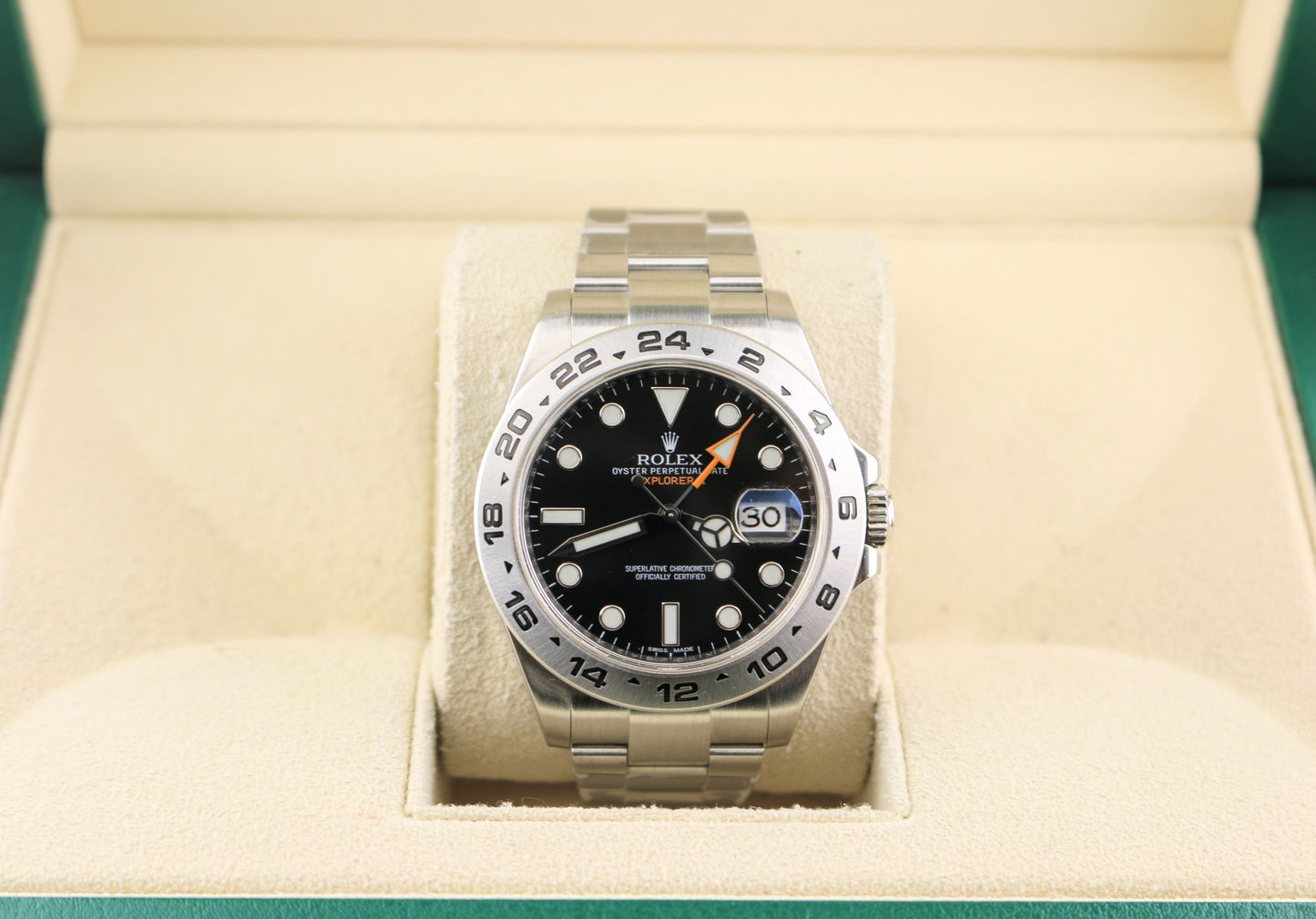 2019 Rolex Explorer II 216570 Black Dial SS Oyster No Papers 42mm