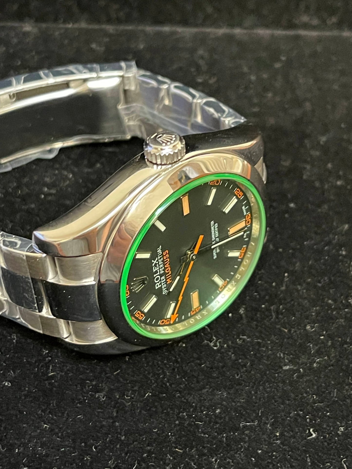 2014 Rolex Milgauss 116400GV Black Dial SS Oyster No Papers 40mm