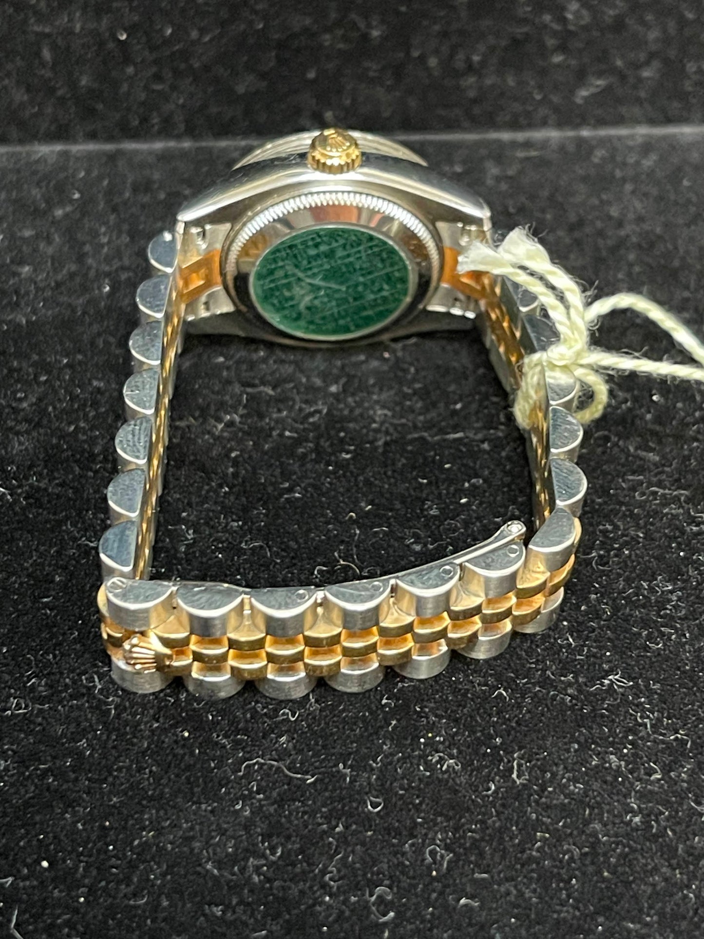 Rolex Ladies Datejust 179173 Champagne Stick Dial TT Jubilee W/Open Papers 26mm