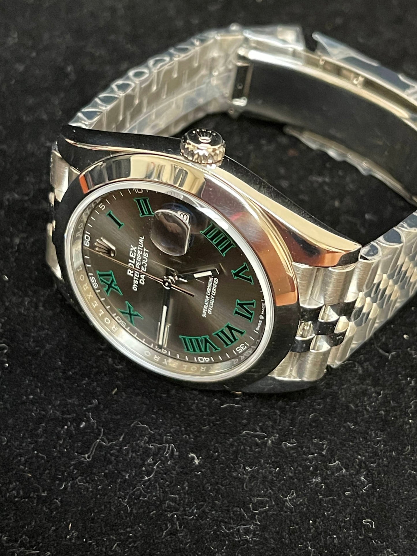 2020 Rolex Datejust 126300 Wimbledon Dial SS Jubilee With Papers 41mm