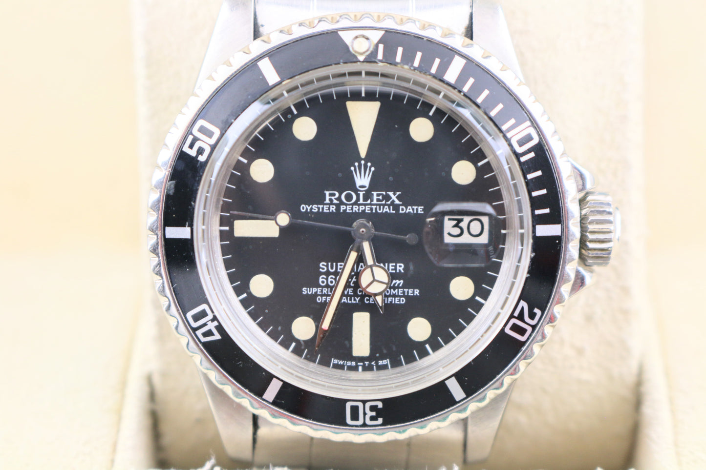 1974 Rolex Submariner 1680 Black Matte Dial SS Oyster No Papers 40mm