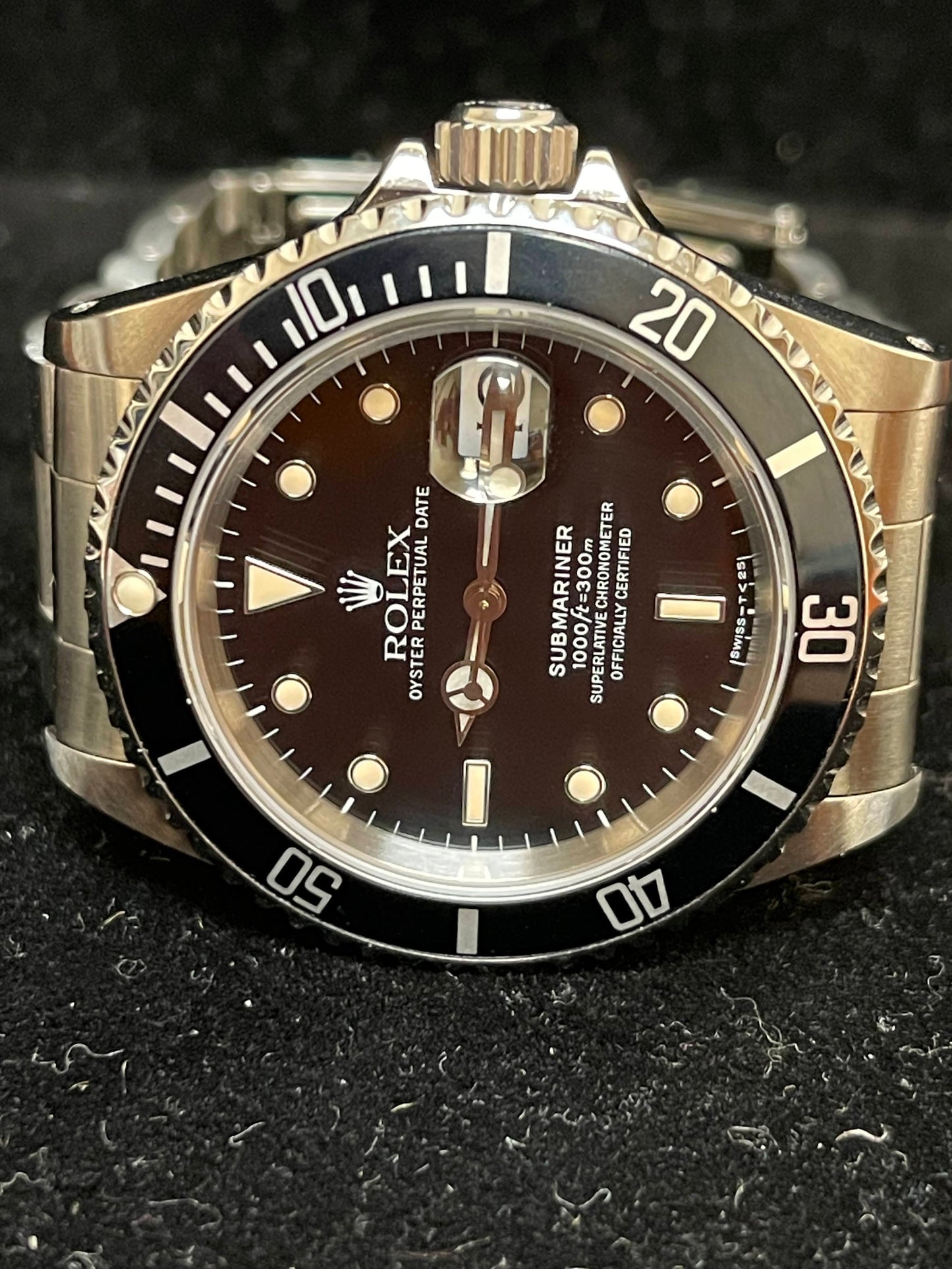 1992 Rolex Submariner 16610 Black Dial SS Oyster With Papers 40mm