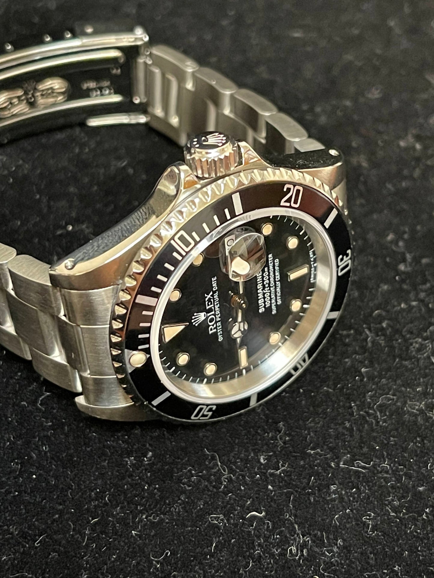 1992 Rolex Submariner 16610 Black Dial SS Oyster With Papers 40mm