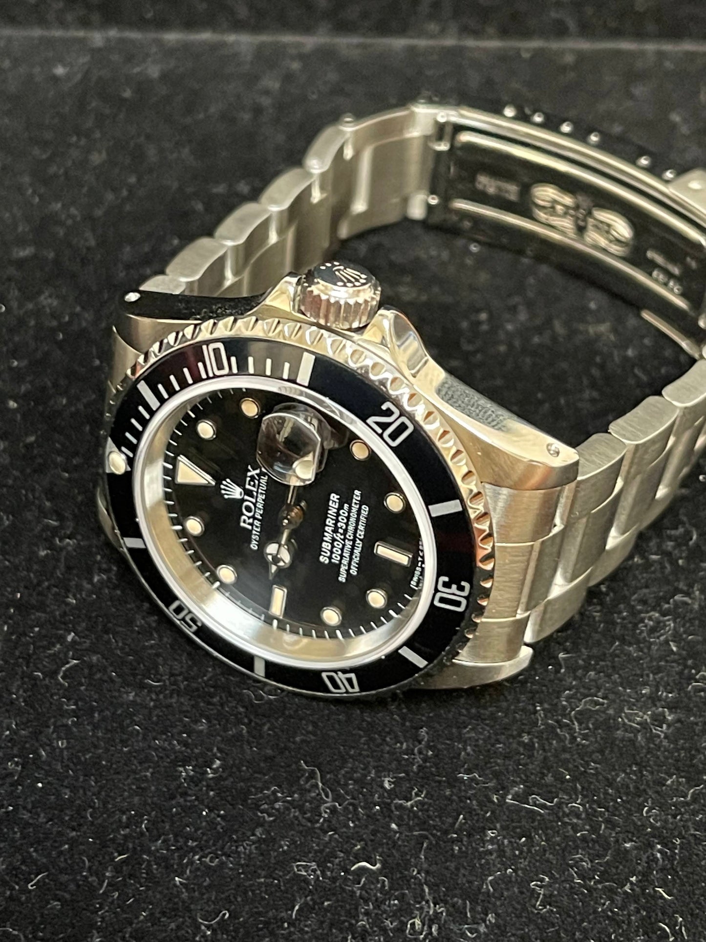 1992 Rolex Submariner 16610 Black Dial SS Oyster With Papers 40mm