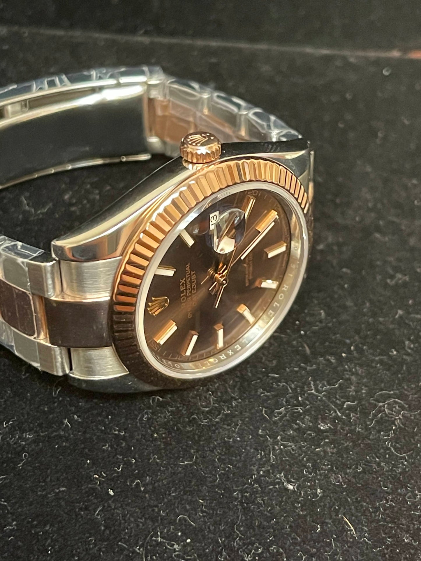 2017 Rolex Datejust 126331 Chocolate Dial RG Oyster With Papers 41mm