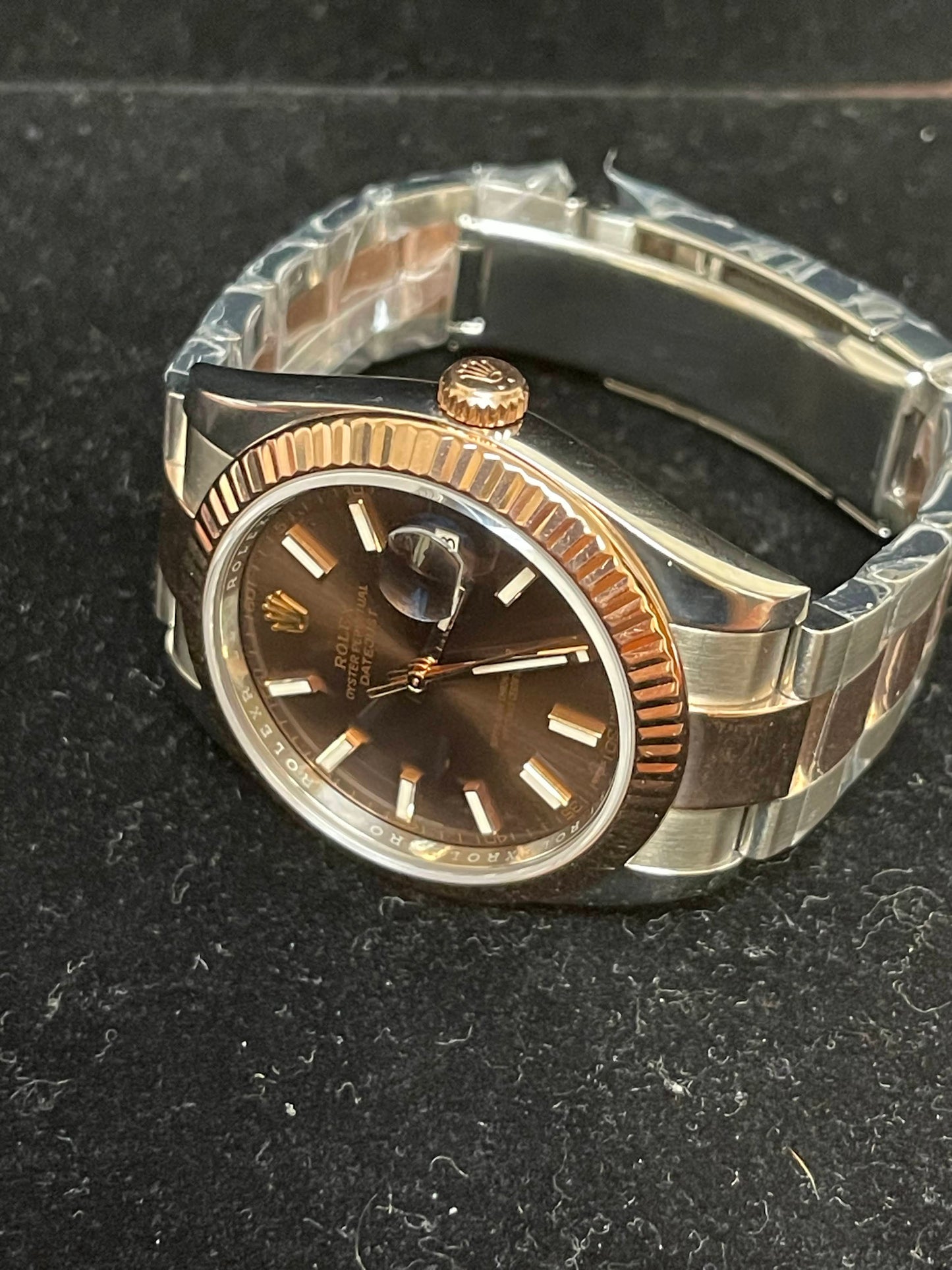 2017 Rolex Datejust 126331 Chocolate Dial RG Oyster With Papers 41mm