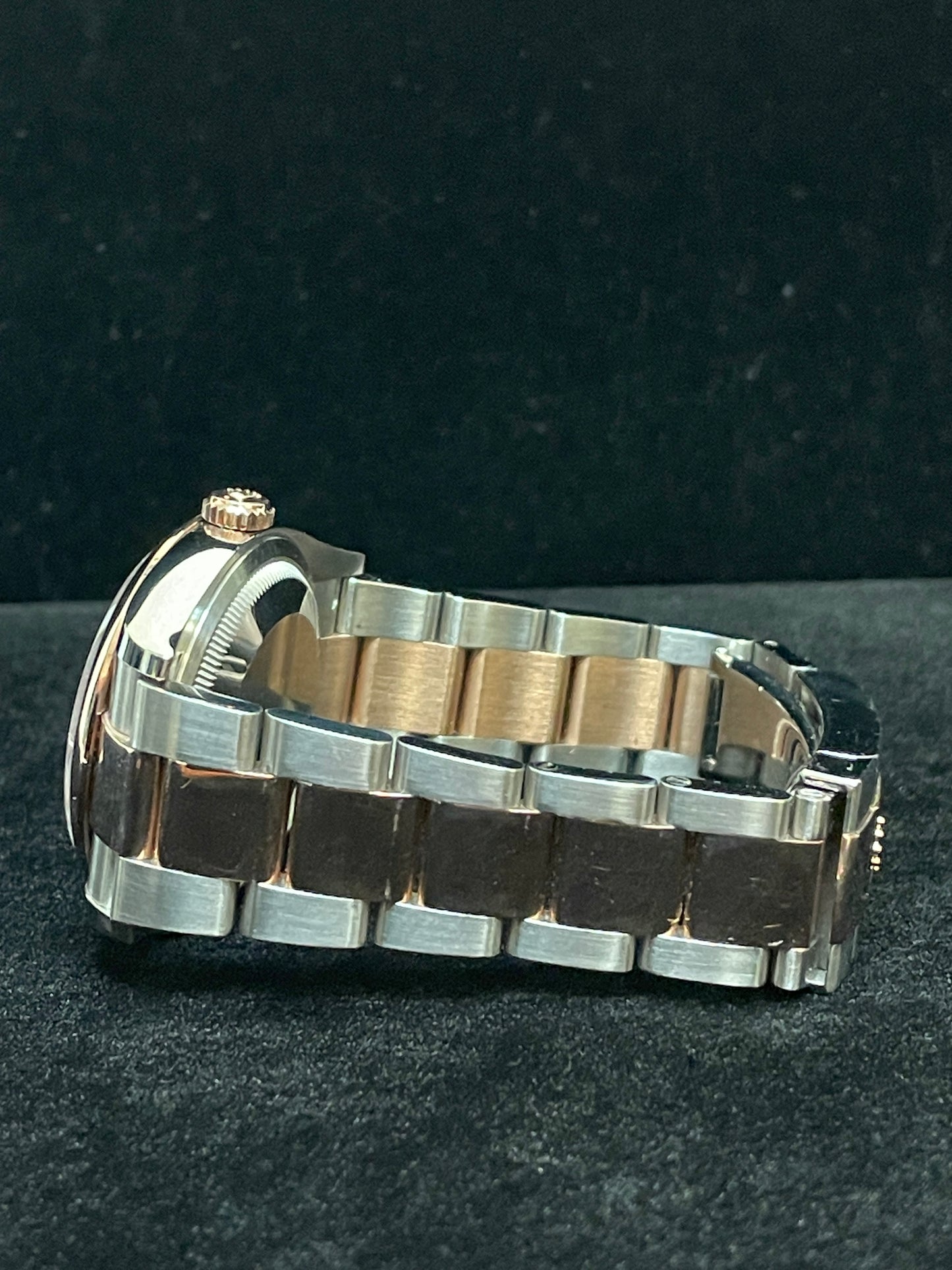 2023 Rolex Datejust 126201 Silver Motif Dial TT 18kt Oyster Rose W Papers 36mm