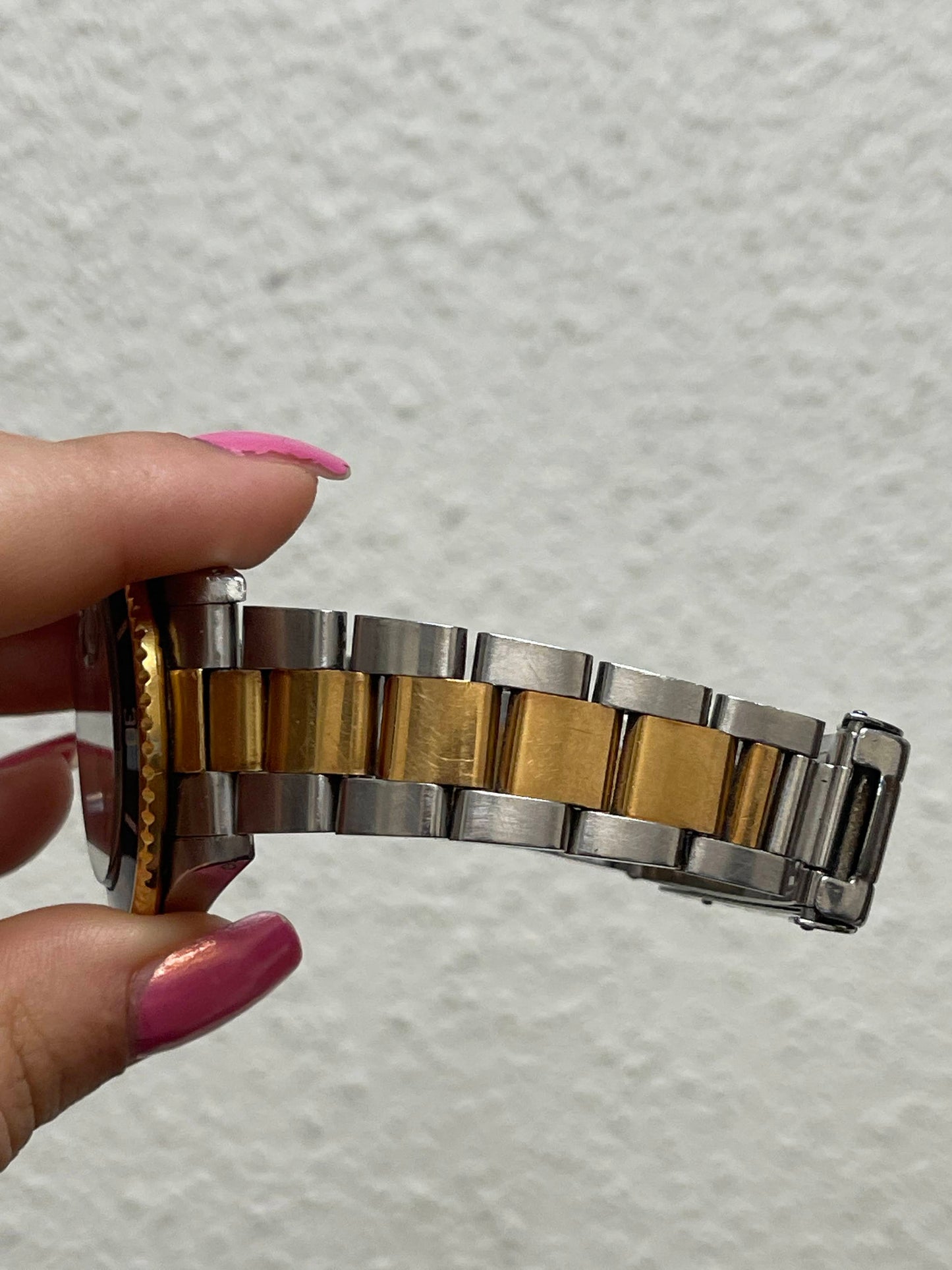 1987 Rolex Submariner 16803 Gold Burst Galaxy Blue Dial TT Oyster No Papers 40mm