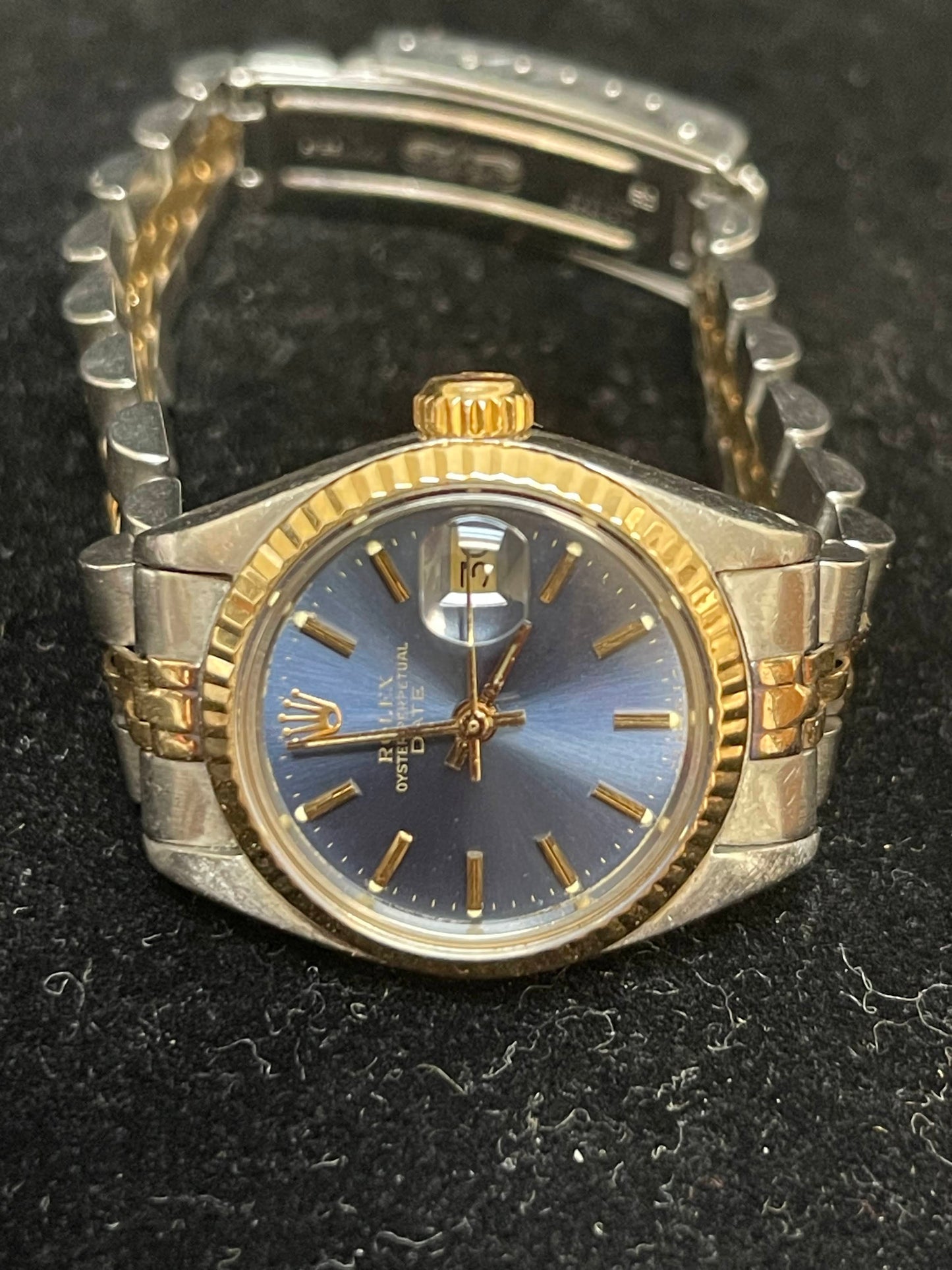 1979 Rolex Datejust 6917 Date Blue Stick Dial TT Jubilee No Papers 26mm