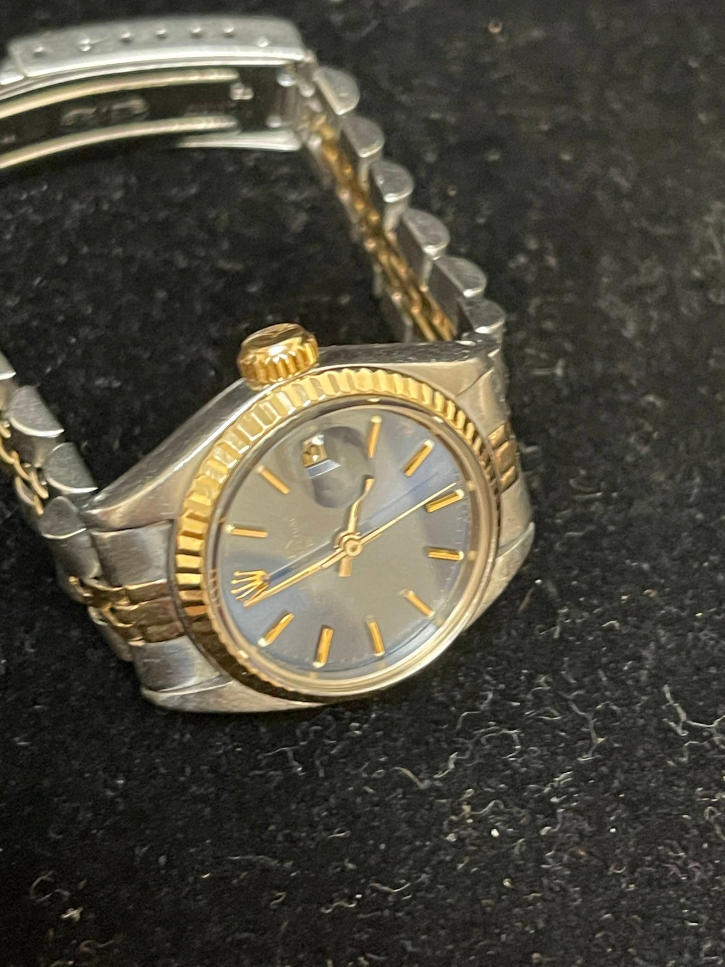 1979 Rolex Datejust 6917 Date Blue Stick Dial TT Jubilee No Papers 26mm