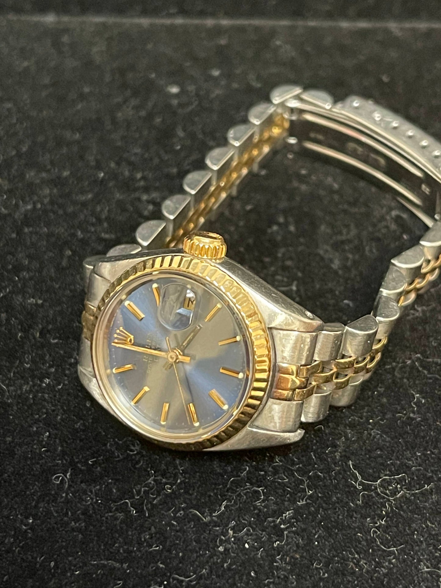 1979 Rolex Datejust 6917 Date Blue Stick Dial TT Jubilee No Papers 26mm