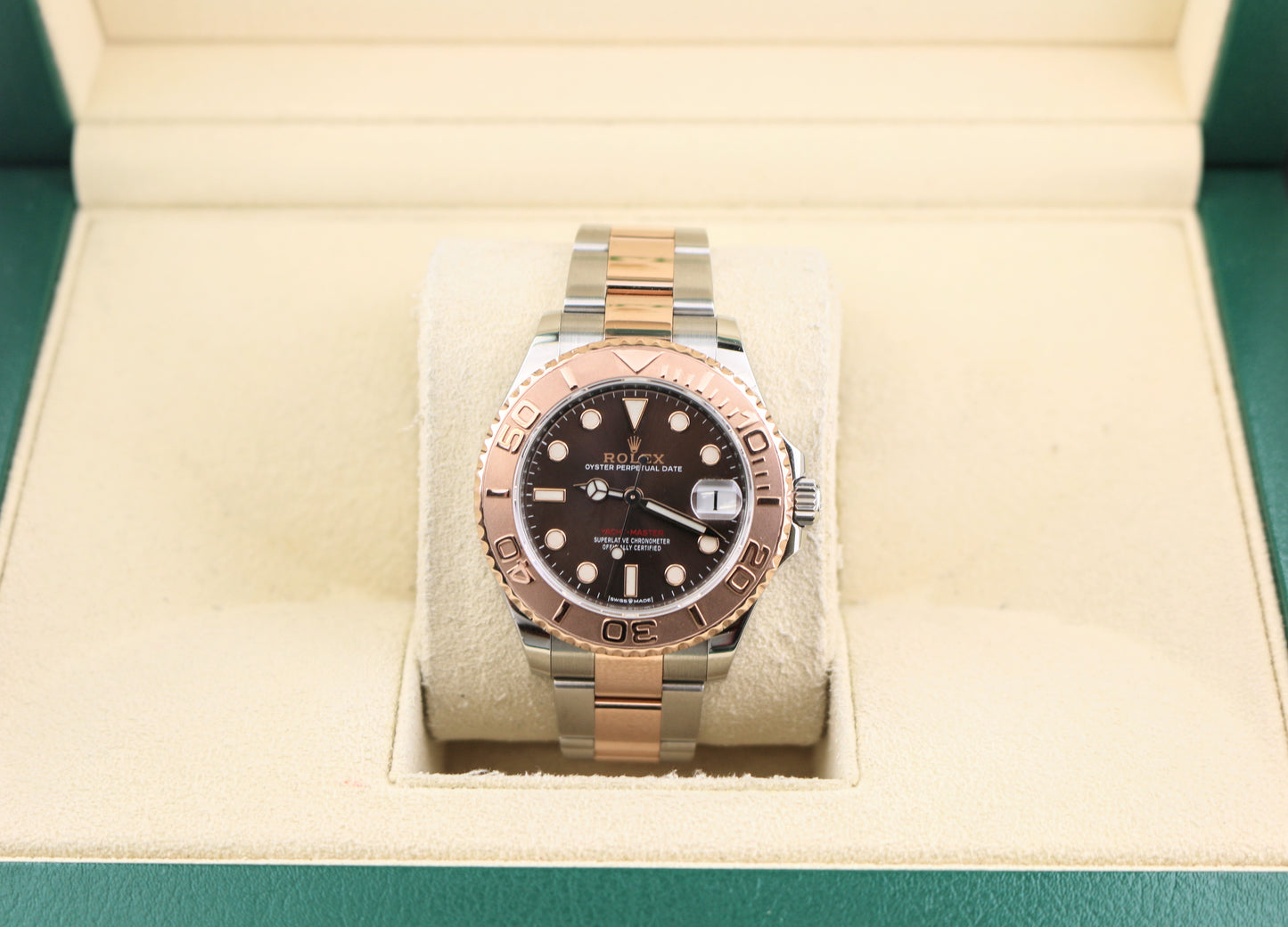 2022 Rolex Yacht-Master 268621 Chocolate Dial TT Rose Oyster No Papers 37mm