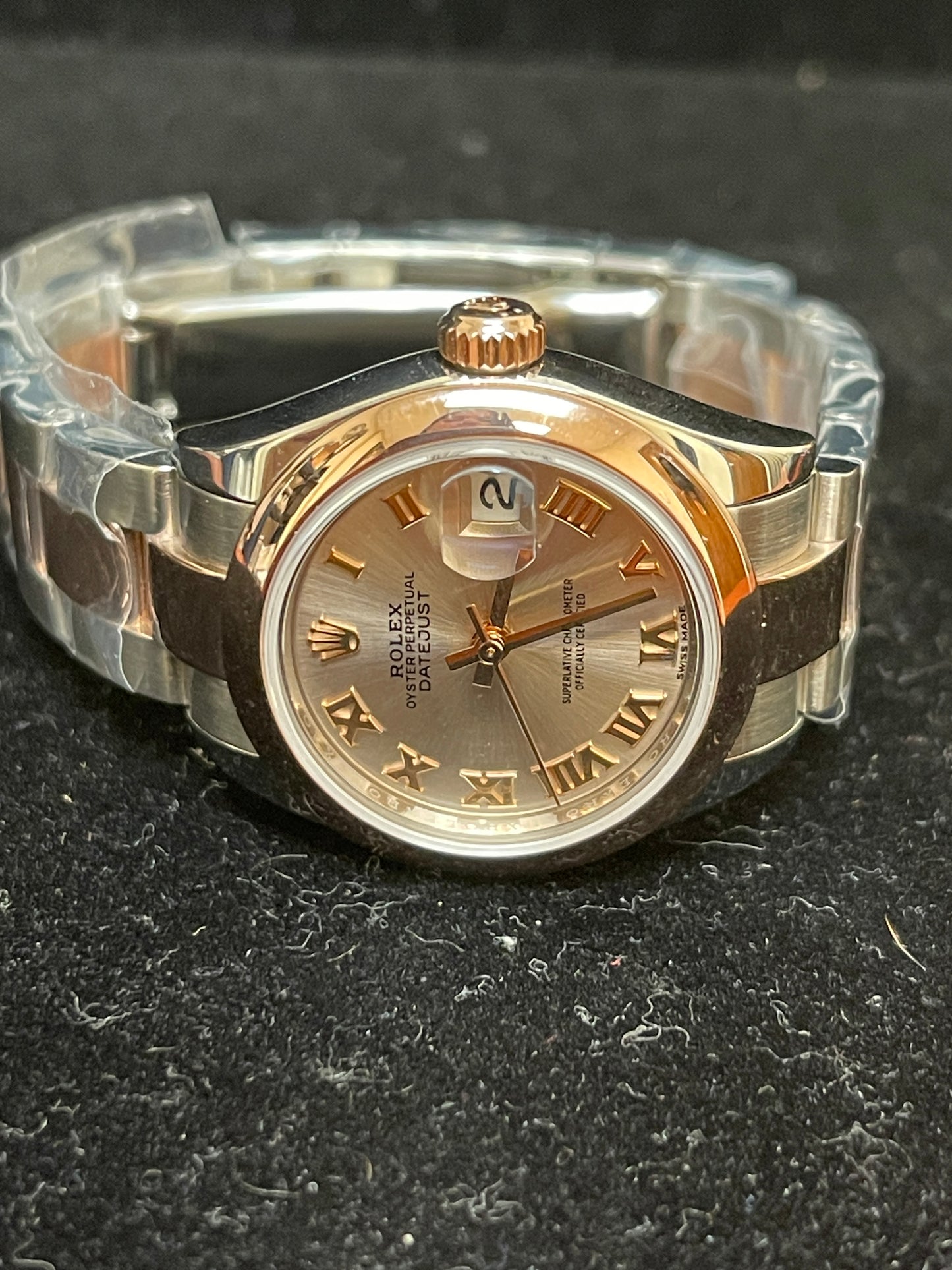 2022 Rolex Ladies Datejust 279161 Silver Roman Dial RG Oyster No Papers 28mm