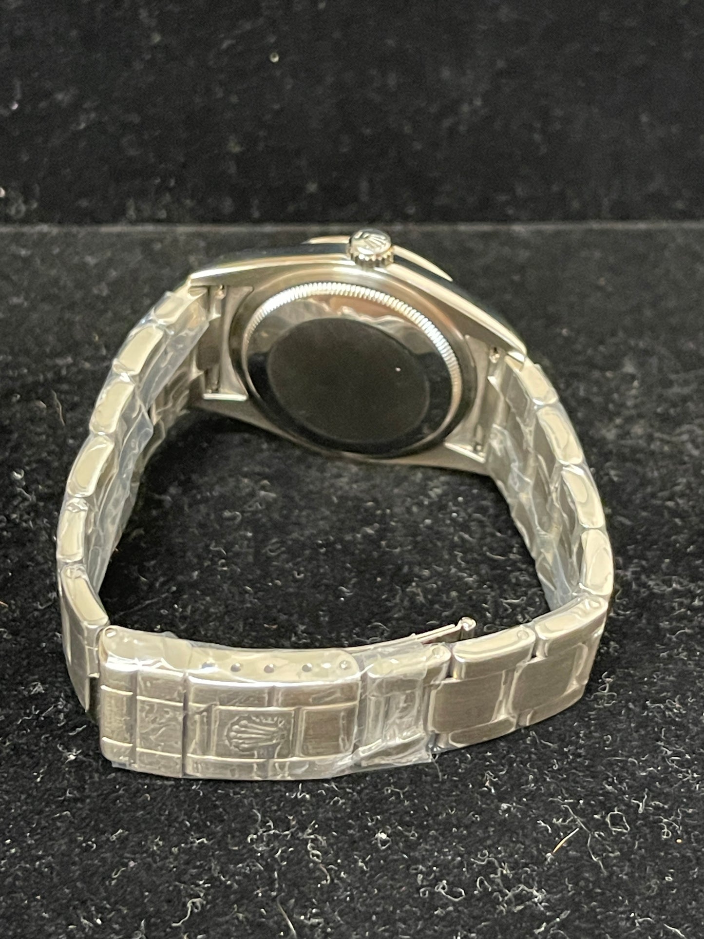 2008 Rolex Explorer 114270 Engraved Rehault Black Dial SS Oyster No Papers 36mm